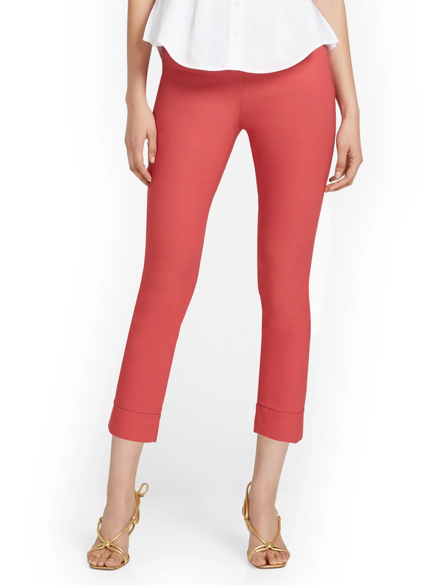 Petite Whitney High-Waisted Pull-On Slim-Leg Capri Pant - Image 31