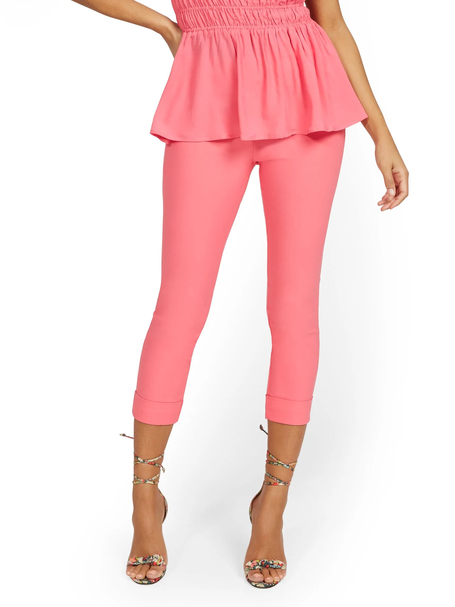 Petite Whitney High-Waisted Pull-On Slim-Leg Capri Pant - Image 47