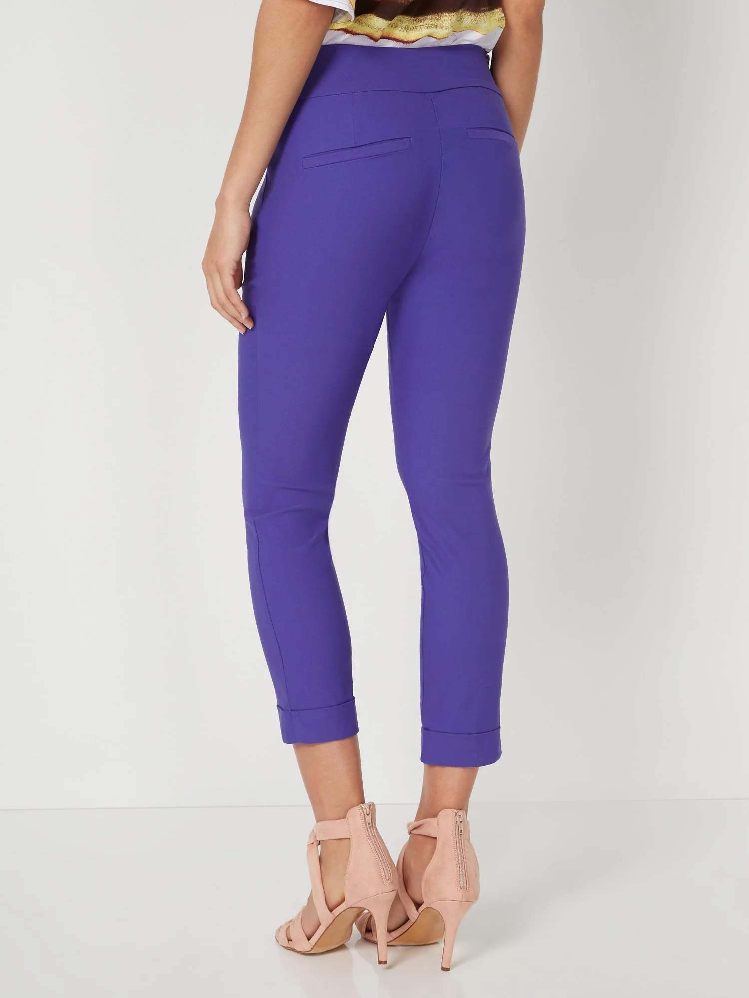 Petite Whitney High-Waisted Pull-On Slim-Leg Capri Pant - Image 8