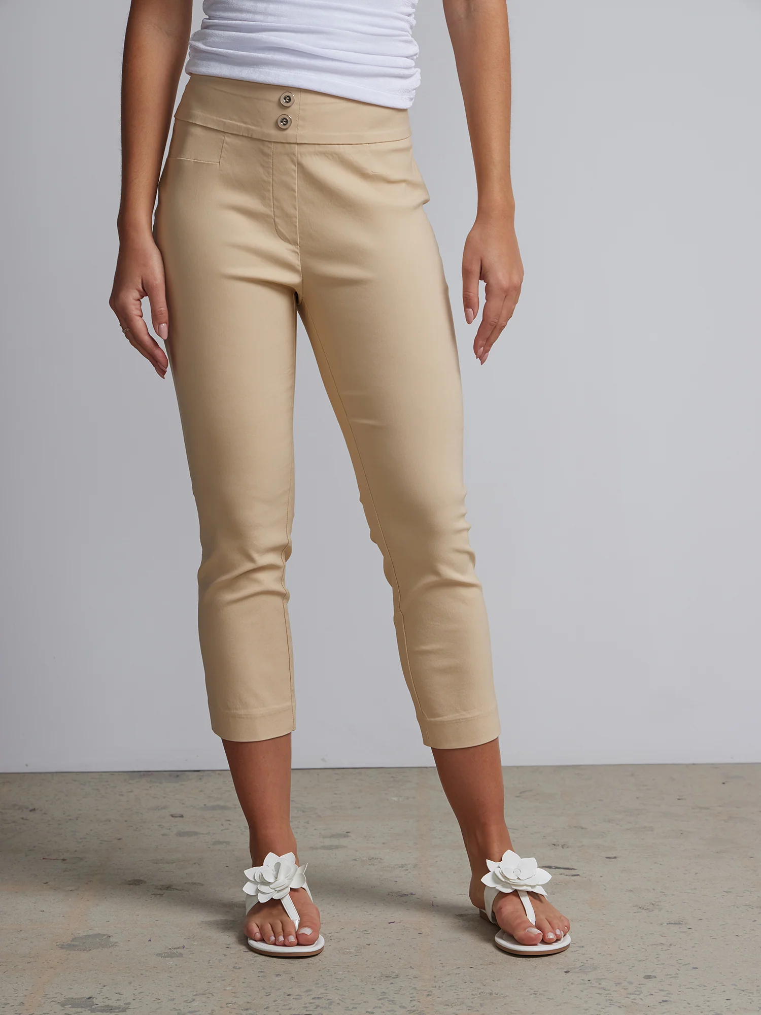 Petite Whitney High-Waisted Pull-On Slim-Leg Capri Pant - Image 13
