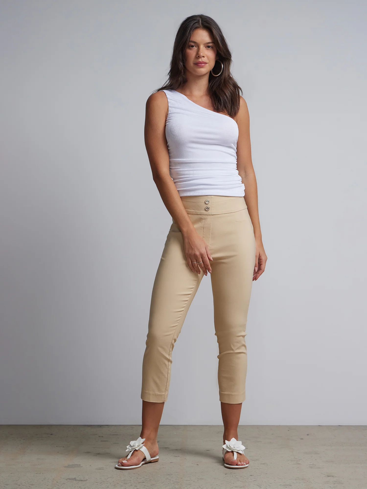 Petite Whitney High-Waisted Pull-On Slim-Leg Capri Pant - Image 16