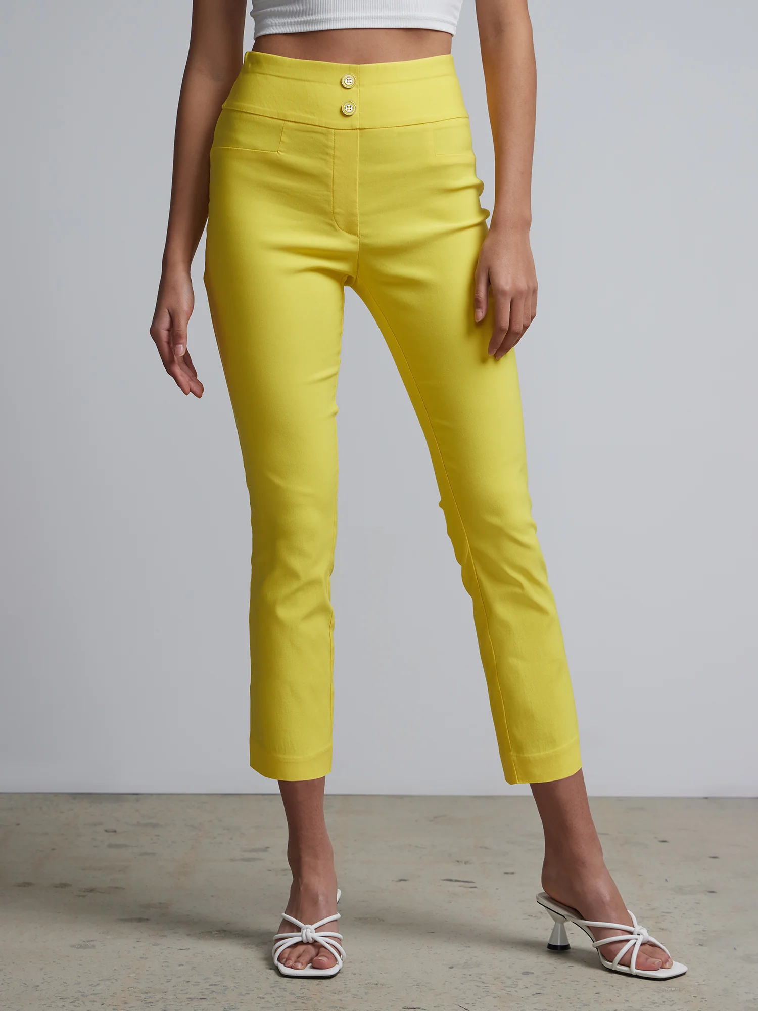 Petite Whitney High-Waisted Pull-On Slim-Leg Capri Pant - Image 27