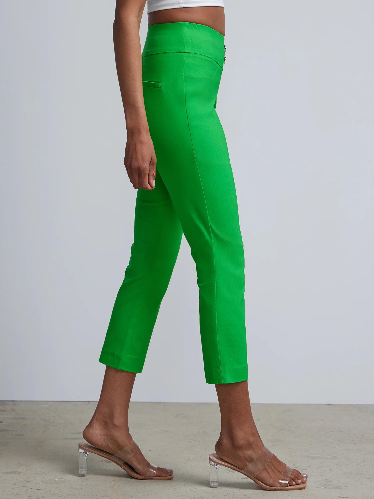 Petite Whitney High-Waisted Pull-On Slim-Leg Capri Pant - Image 6