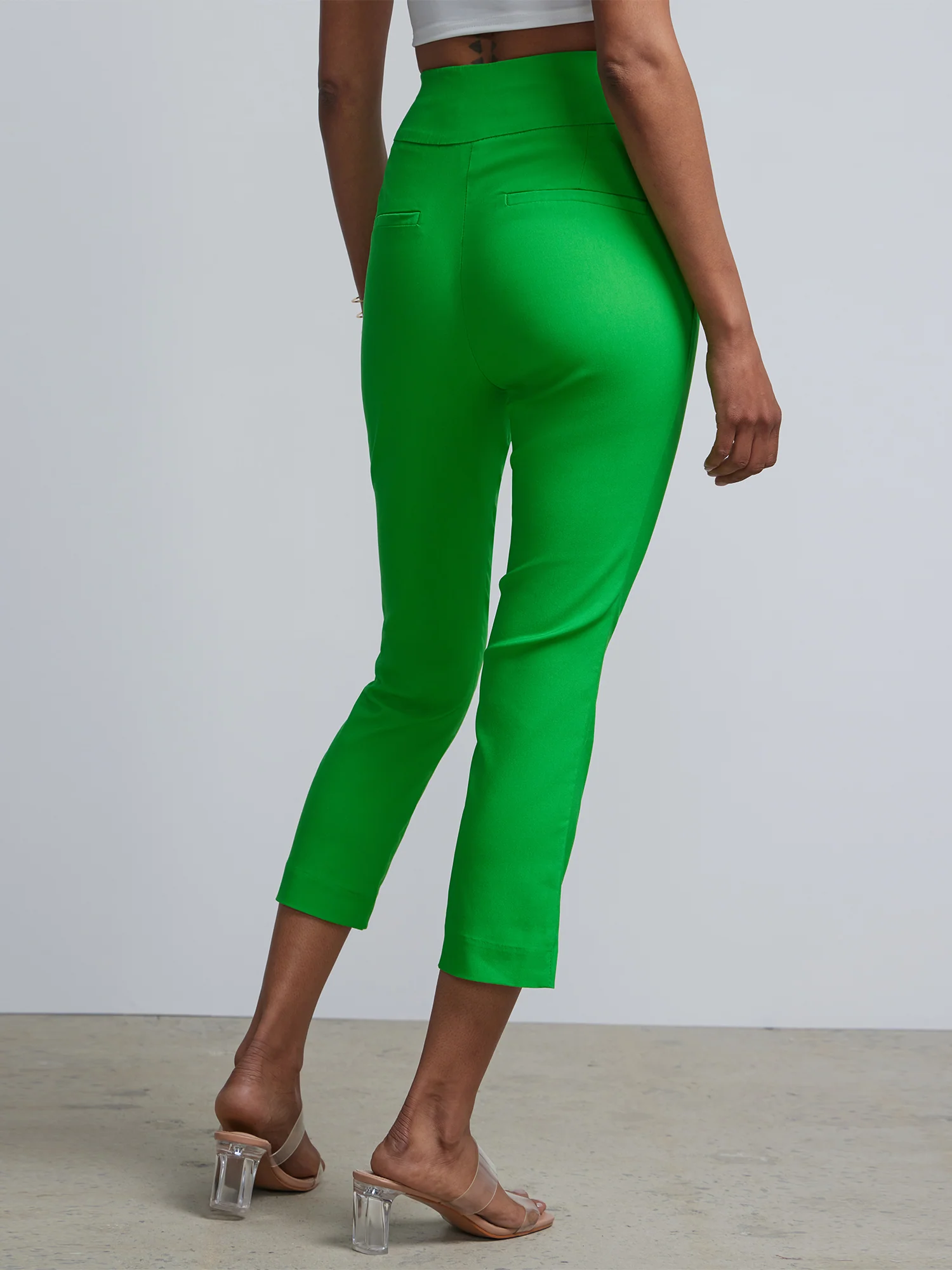 Petite Whitney High-Waisted Pull-On Slim-Leg Capri Pant - Image 7