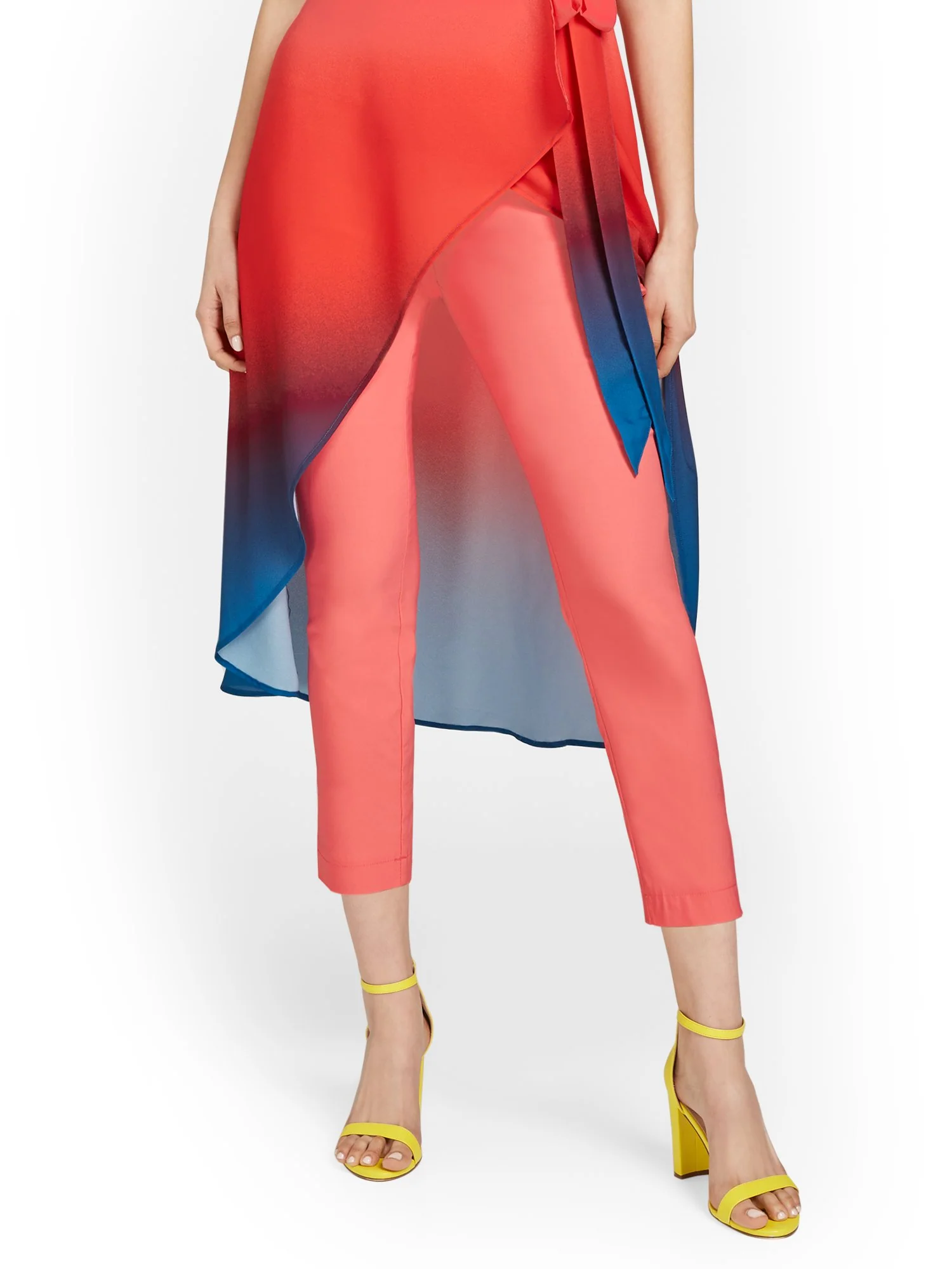 Petite Whitney High-Waisted Pull-On Slim-Leg Capri Pant - Image 5