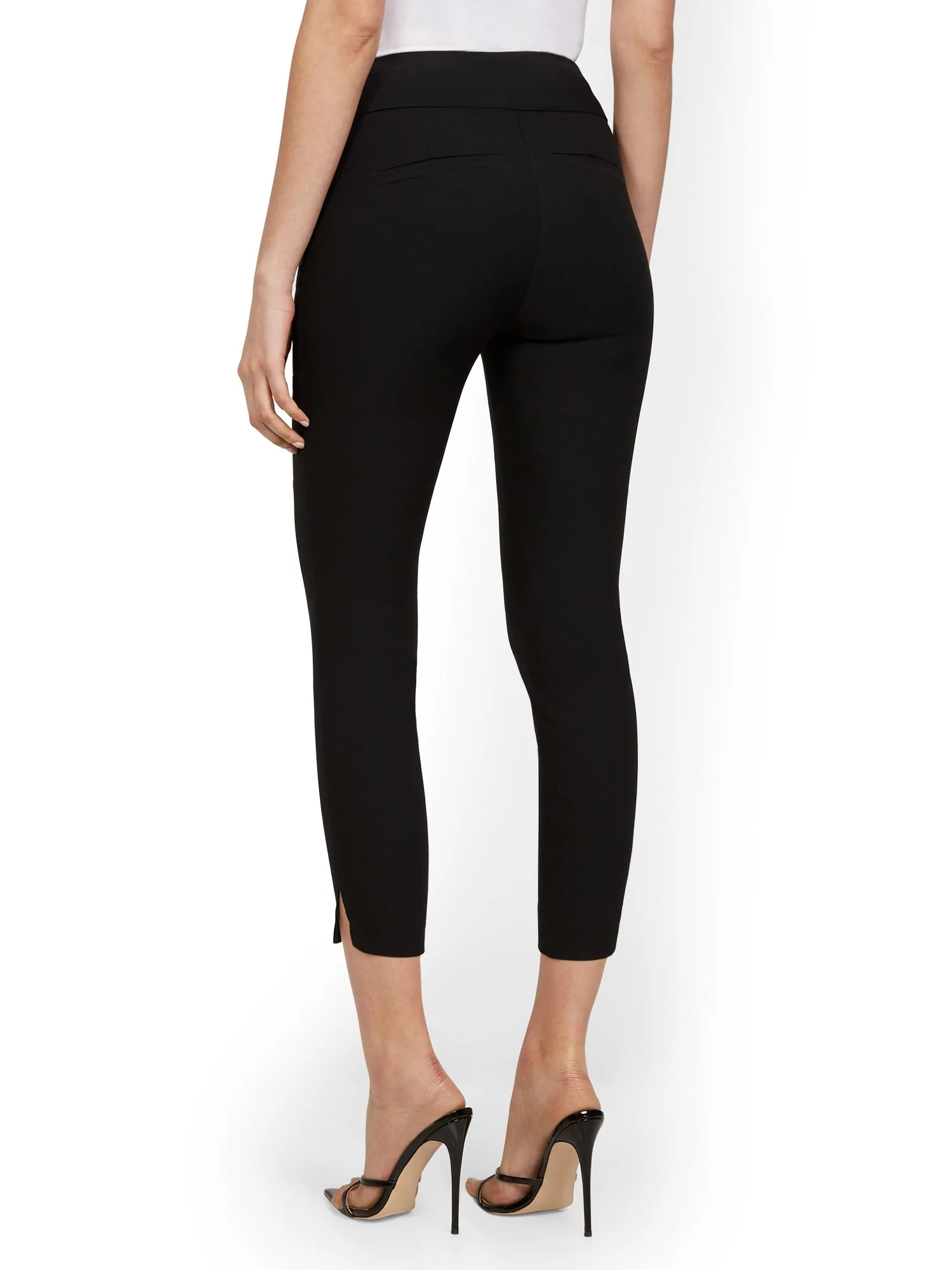 Petite Whitney High-Waisted Tummy Control Pull-On Slim-Leg Capri Pant - Image 3