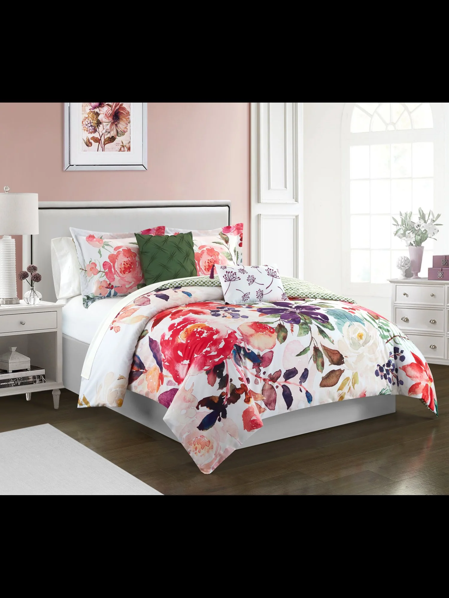 Philia Reversible Queen-Size 5-Piece Comforter Set - NY&C x Chic Home - Image 3