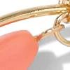 Pink Beaded Hoop Drop Earring - Image 2