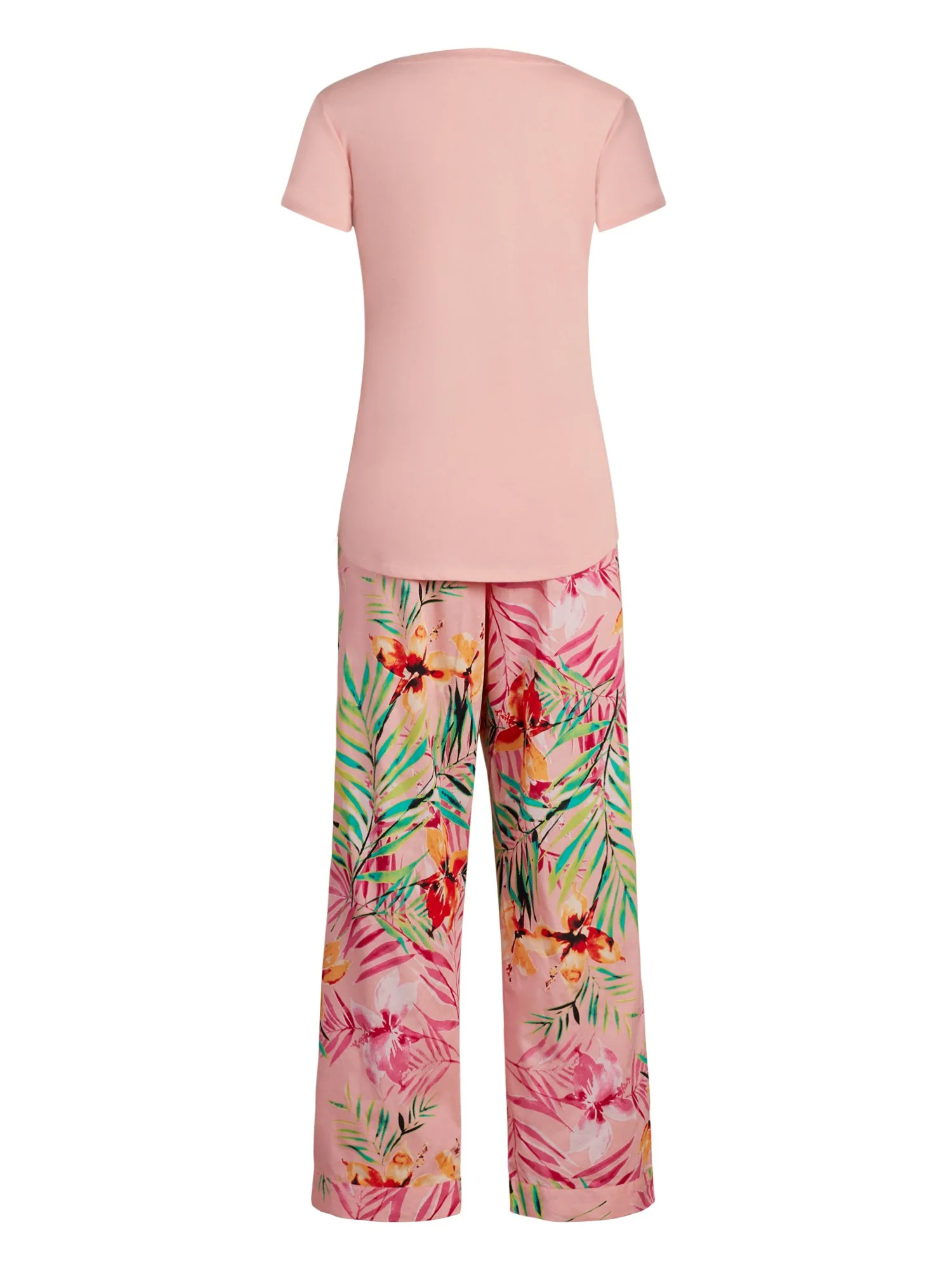 Pink Tropical-Print Pajama Set - Image 3