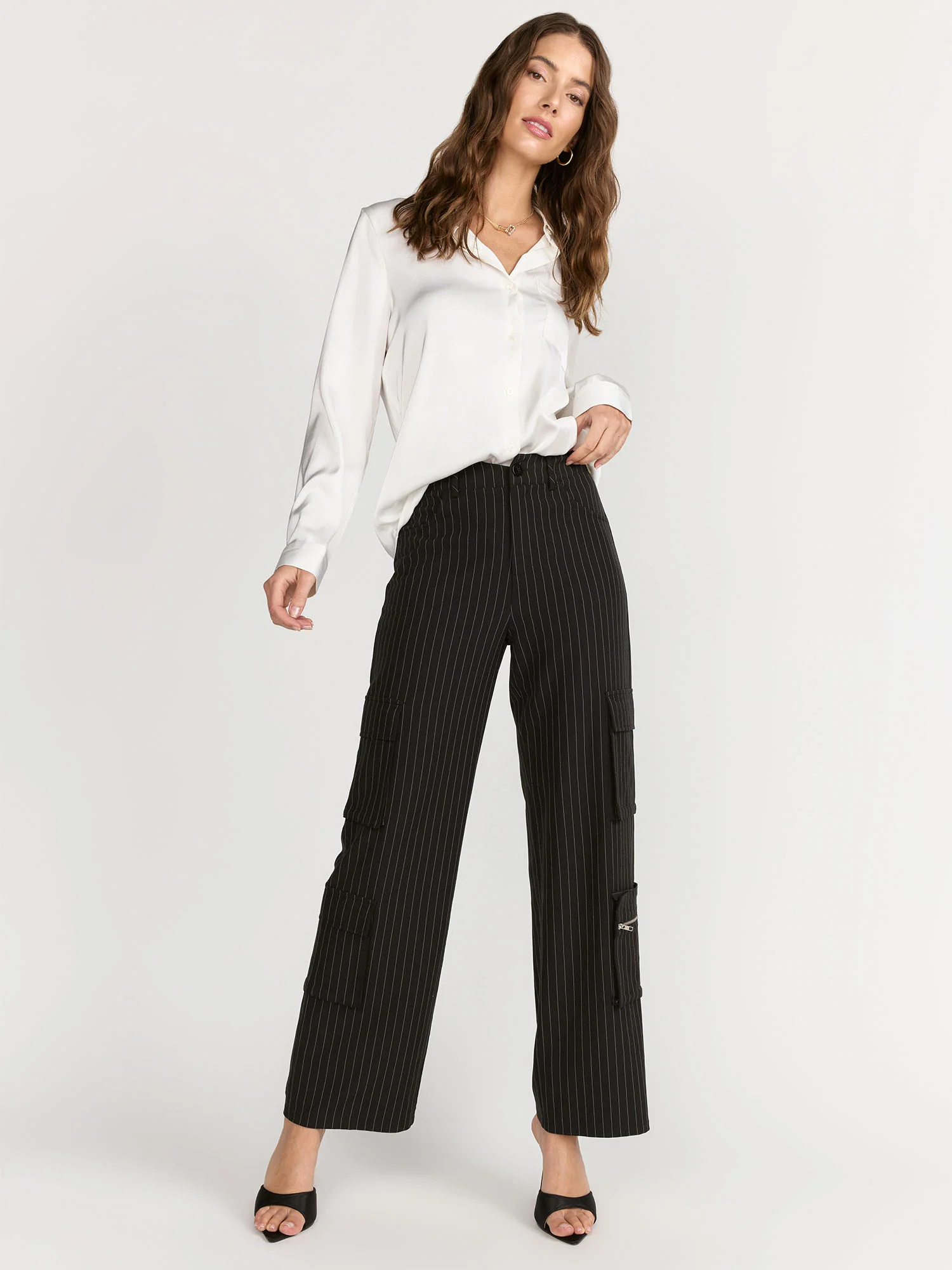 Blue Blush Pinstripe Cargo Pant - Brands We Love - Image 2
