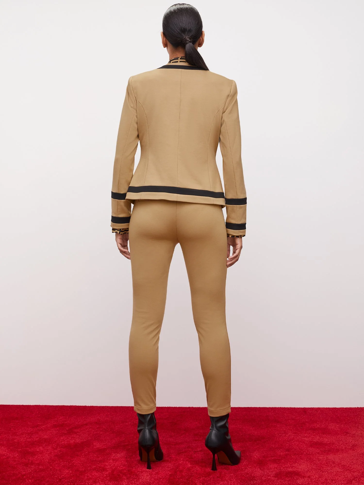 Pipe-Trim Tailored Blazer - Image 3