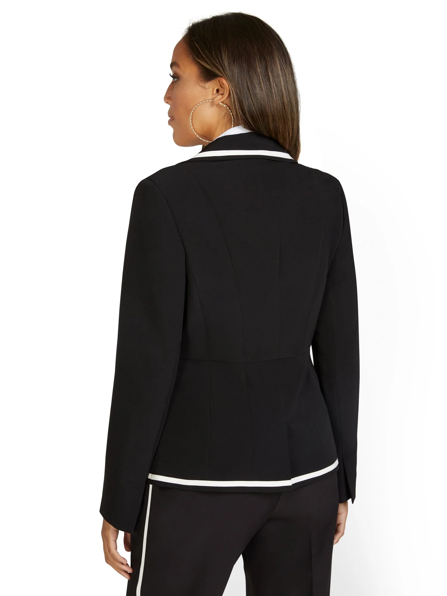 Piped Double-Breasted Jacket - Image 3