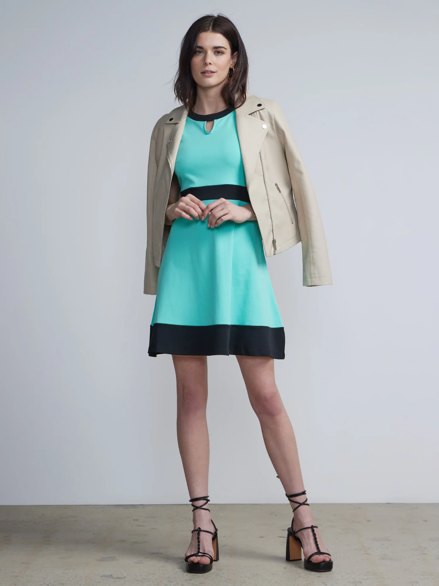 Piped Flare Dress - City Knits - Image 13