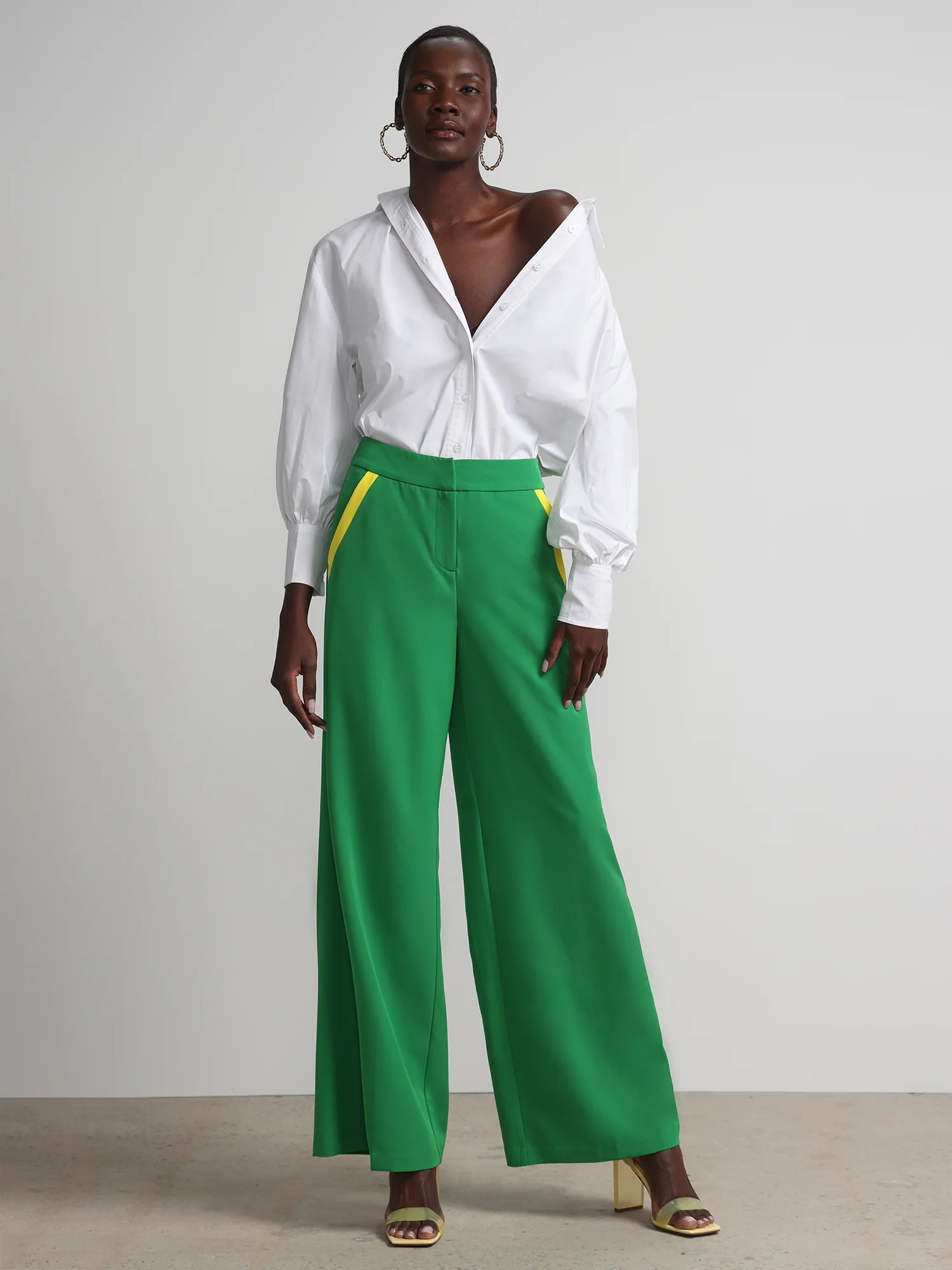 Piped-Pocket Wide-Leg Pant - Image 5