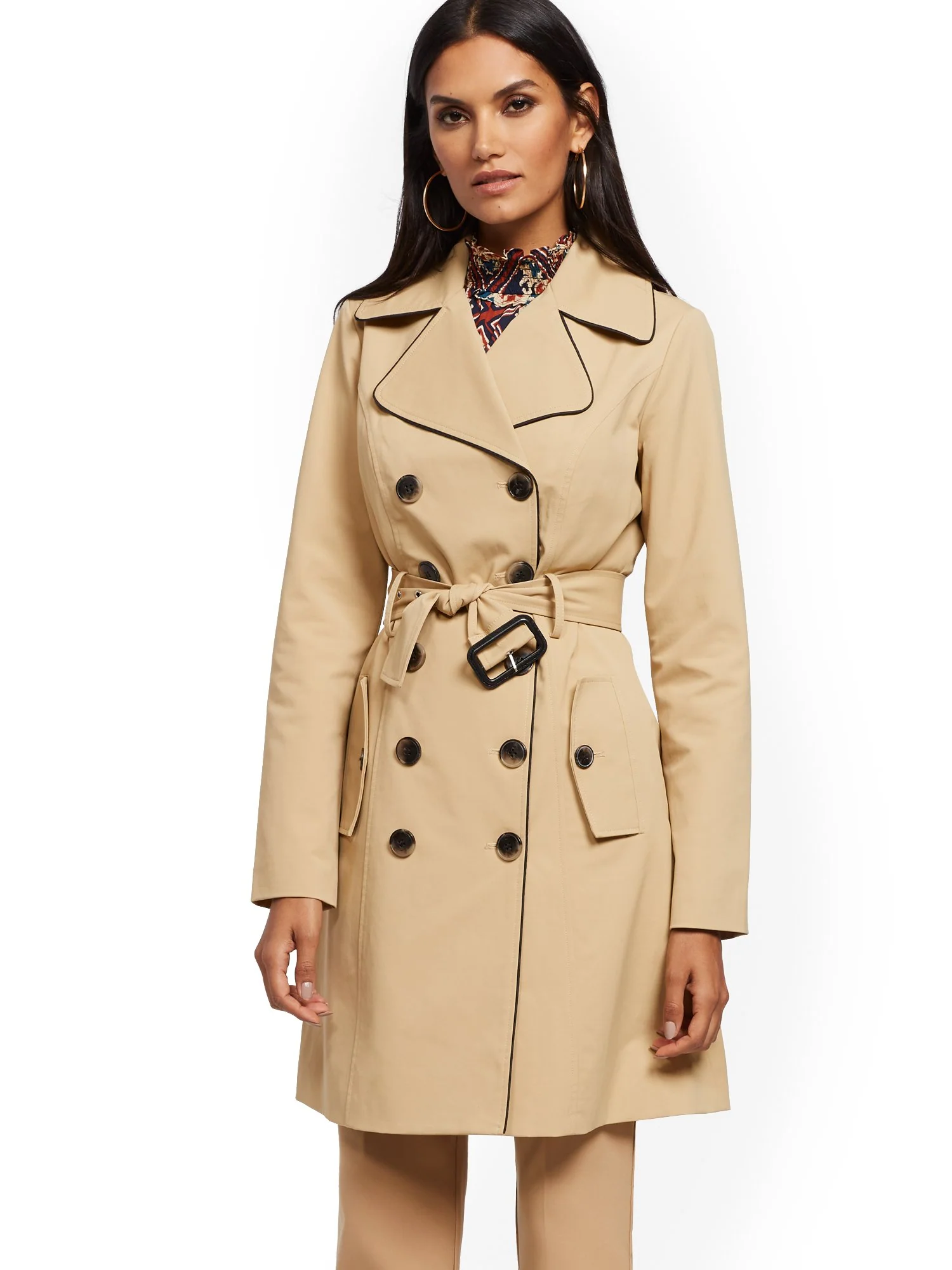 Piped Trench Coat - 7th Avenue - Image 5