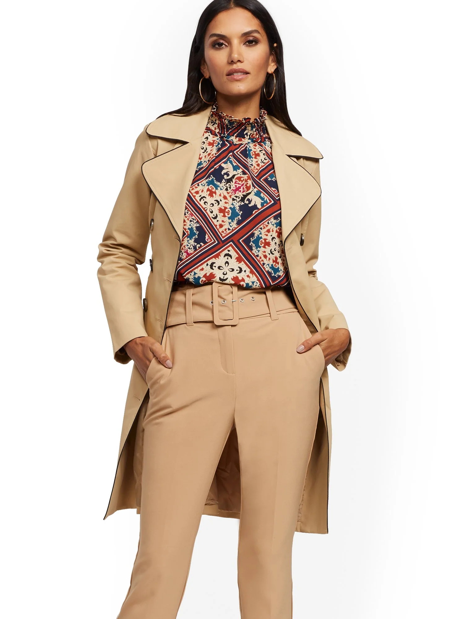 Piped Trench Coat - 7th Avenue - Image 7