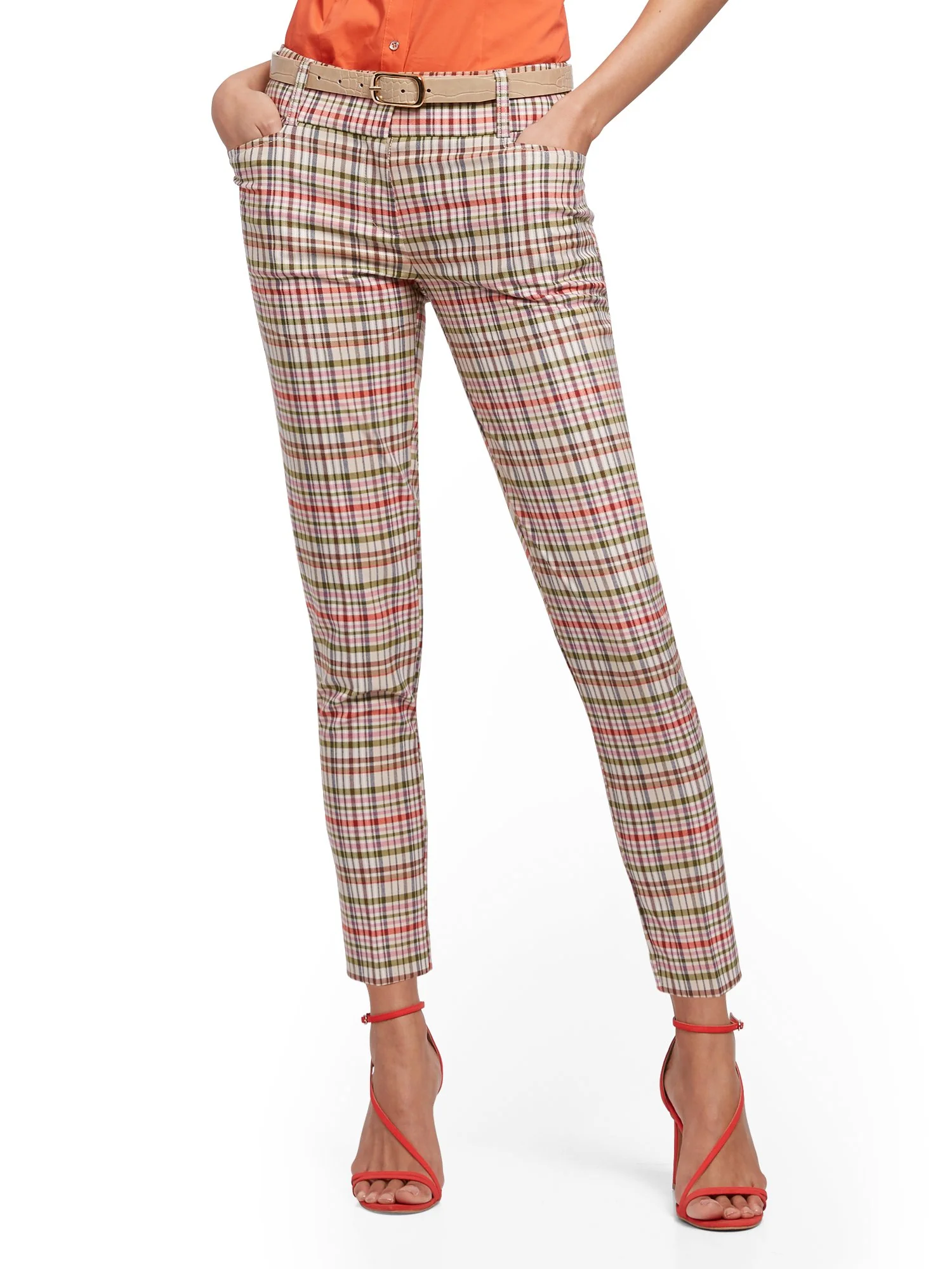 Plaid Ankle Pant - Modern - 7th Avenue