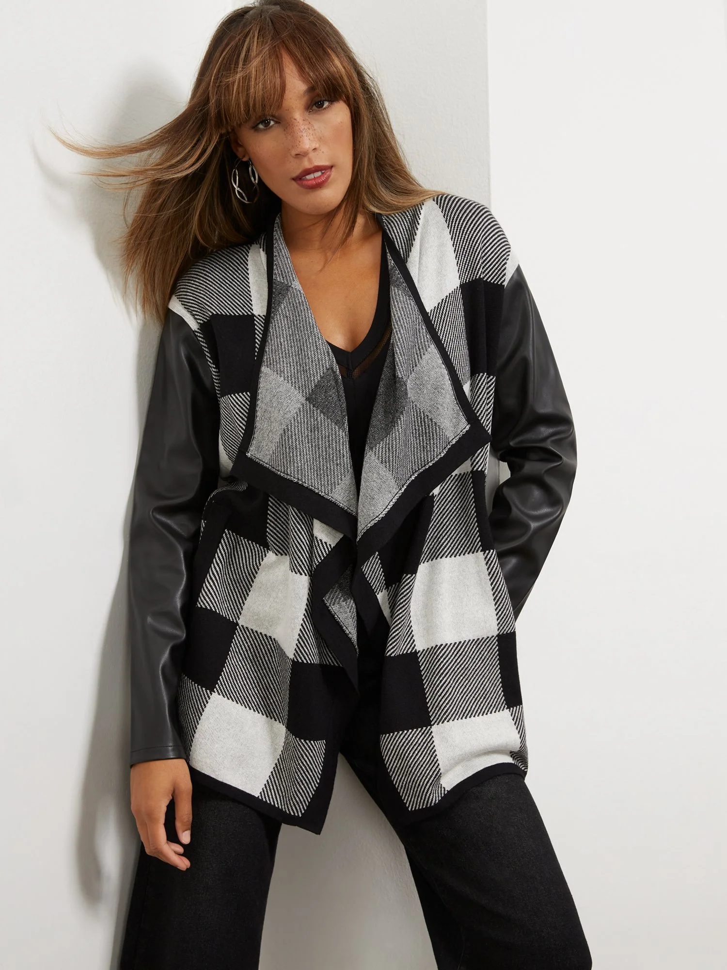Plaid Flyaway Cardigan - Image 2