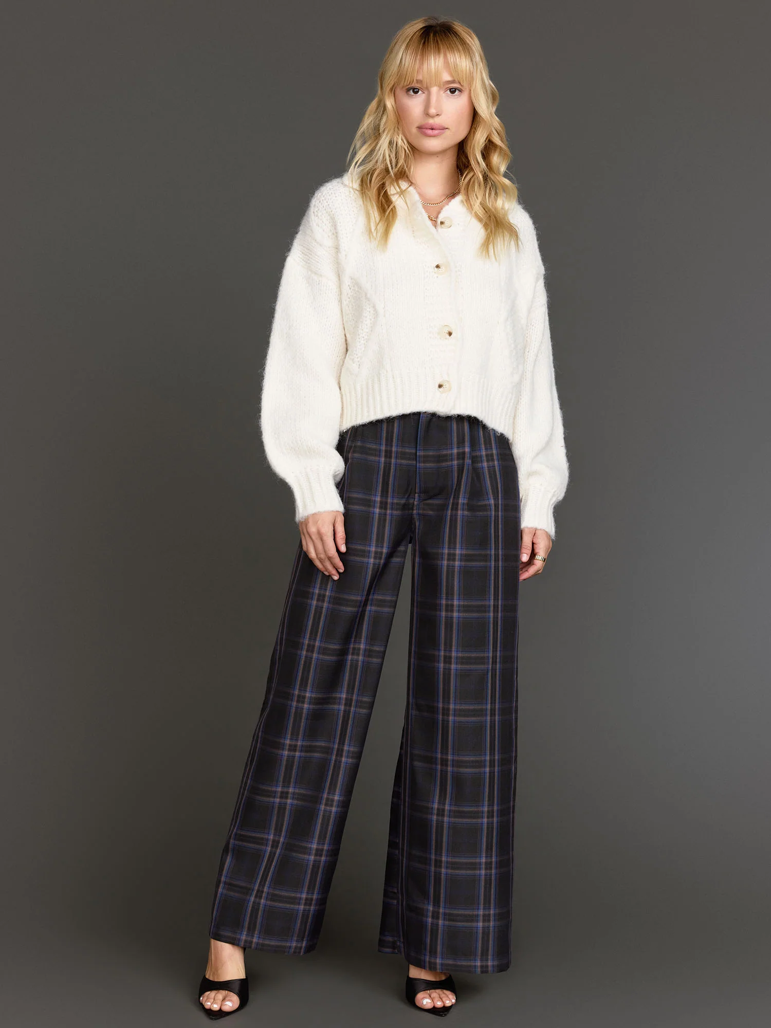 Fore Collection Plaid High Waist Wide Leg Pants - Brands We Love - Image 3