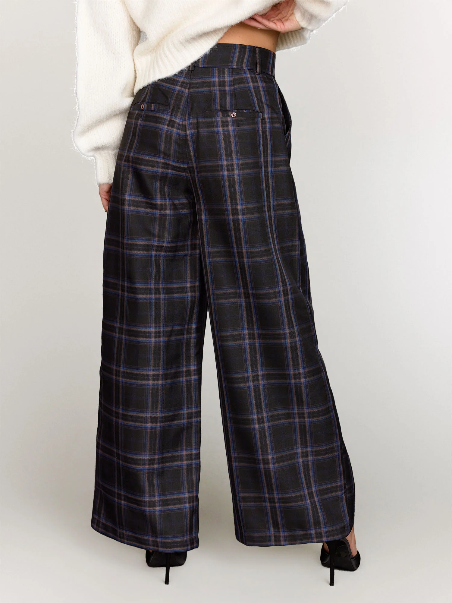 Fore Collection Plaid High Waist Wide Leg Pants - Brands We Love - Image 4