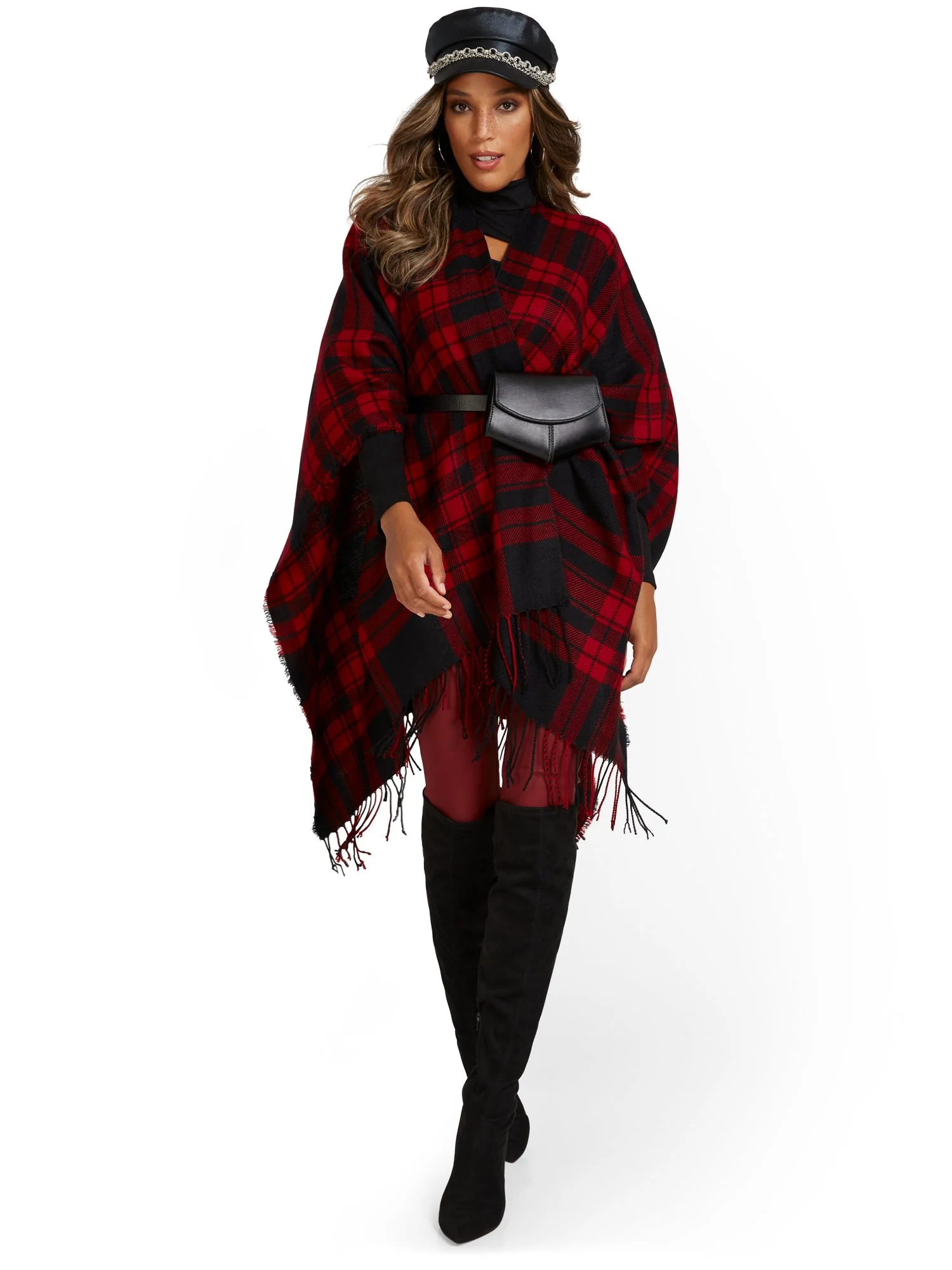 Plaid Poncho - Image 2