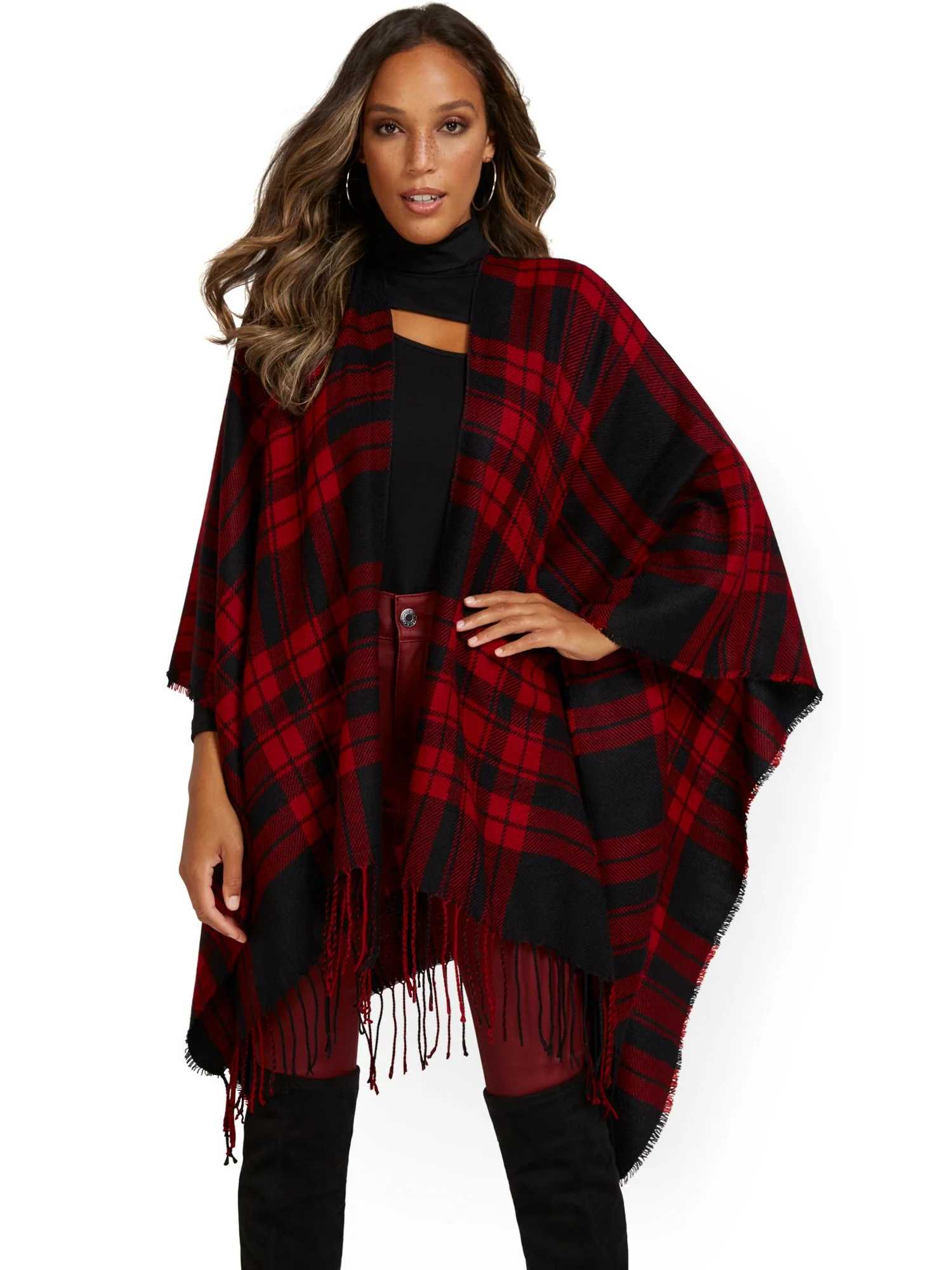 Plaid Poncho - Image 4
