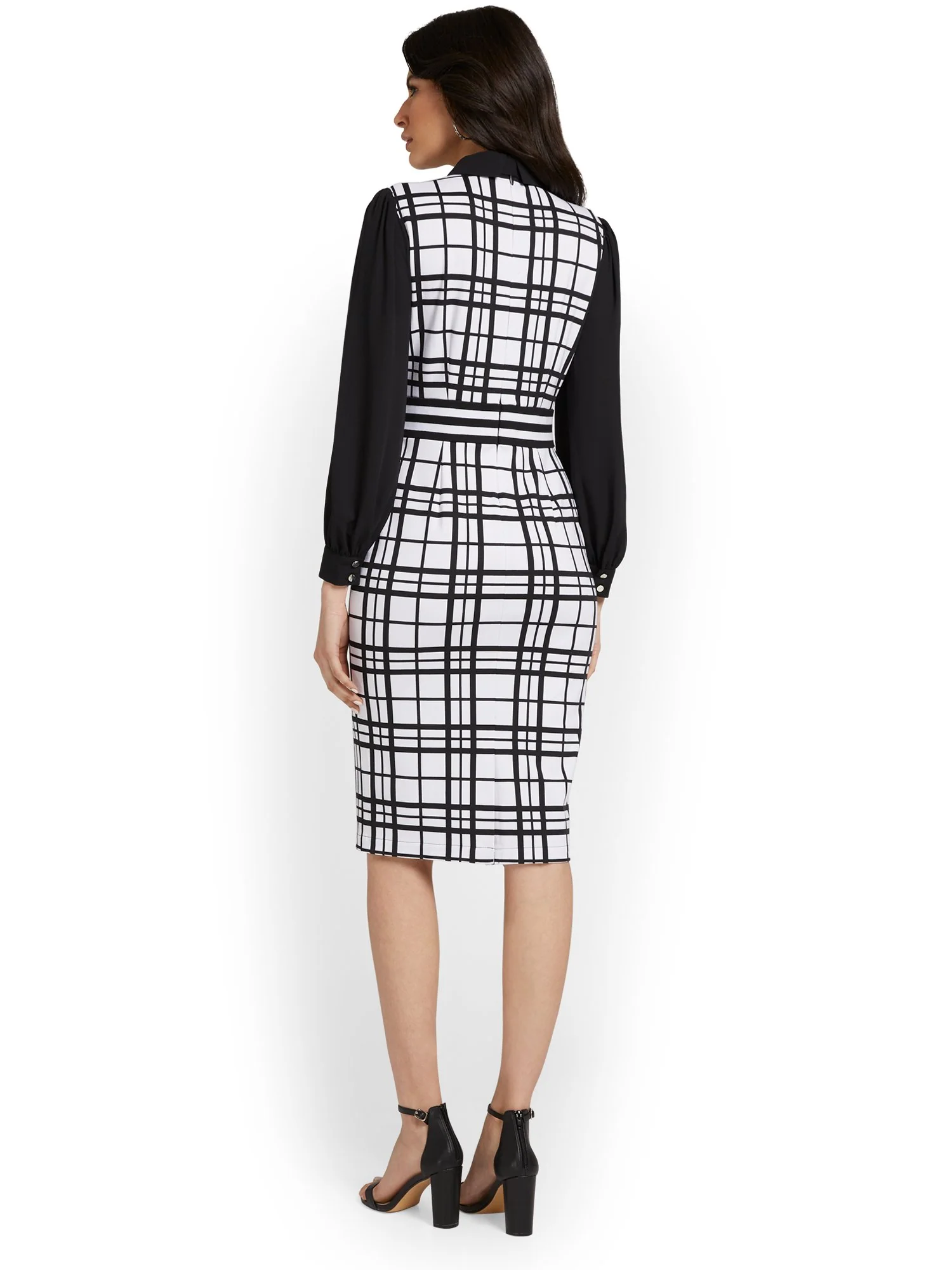 Plaid Sheath Dress - Superflex - Image 3