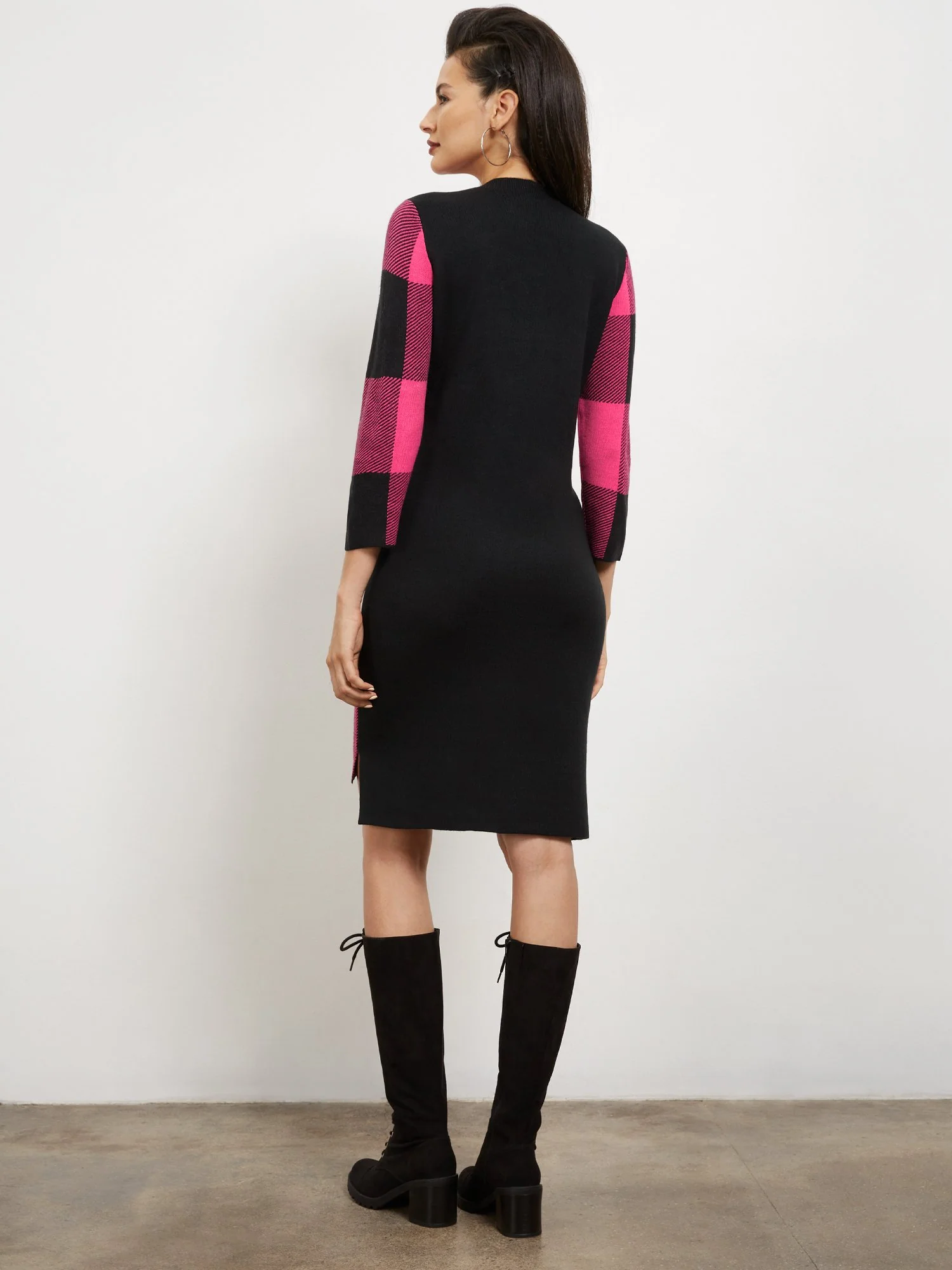Plaid Sweater Dresss - Image 3