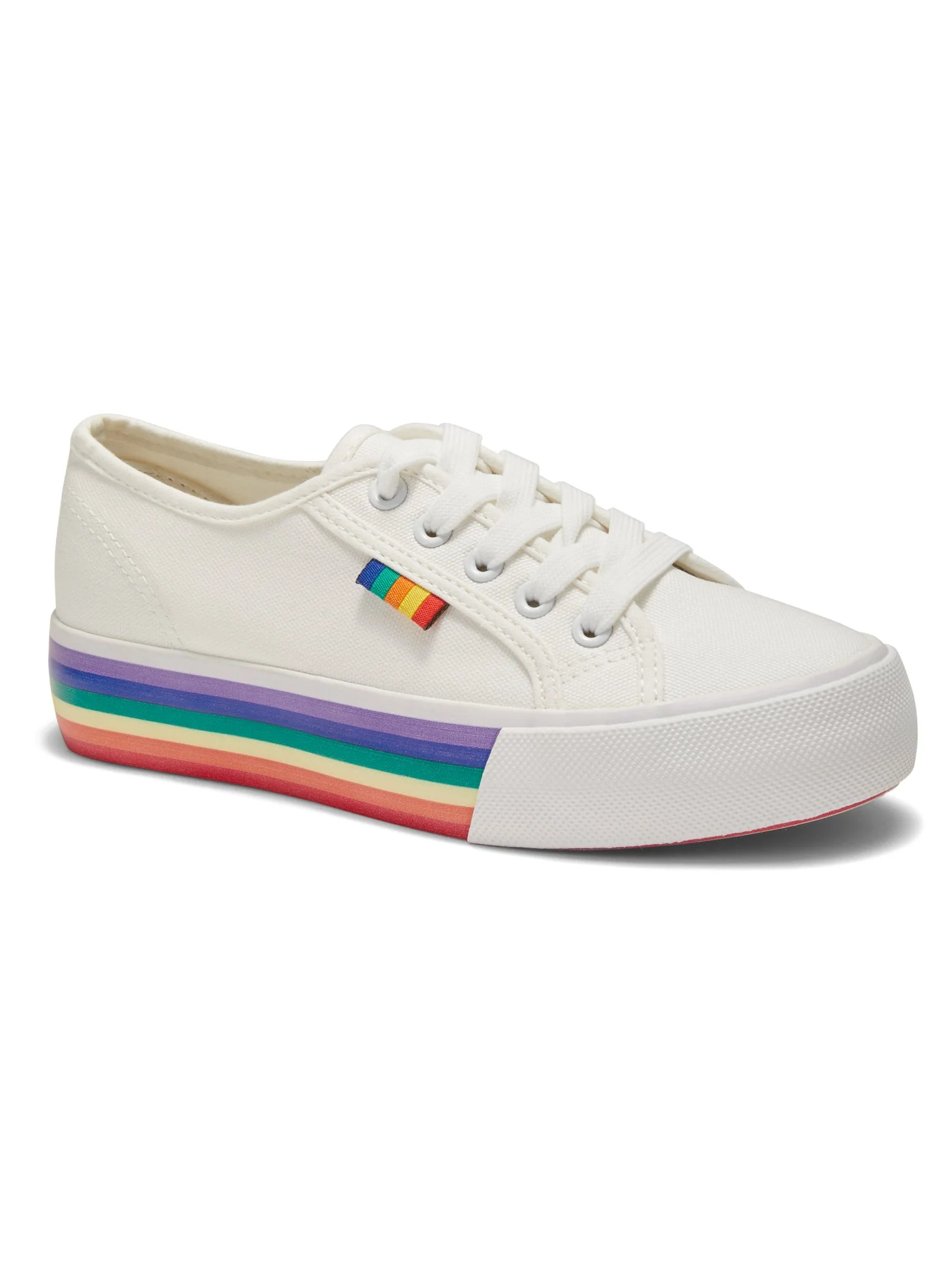 Platform Canvas Sneaker - Rainbow Sole - Image 2