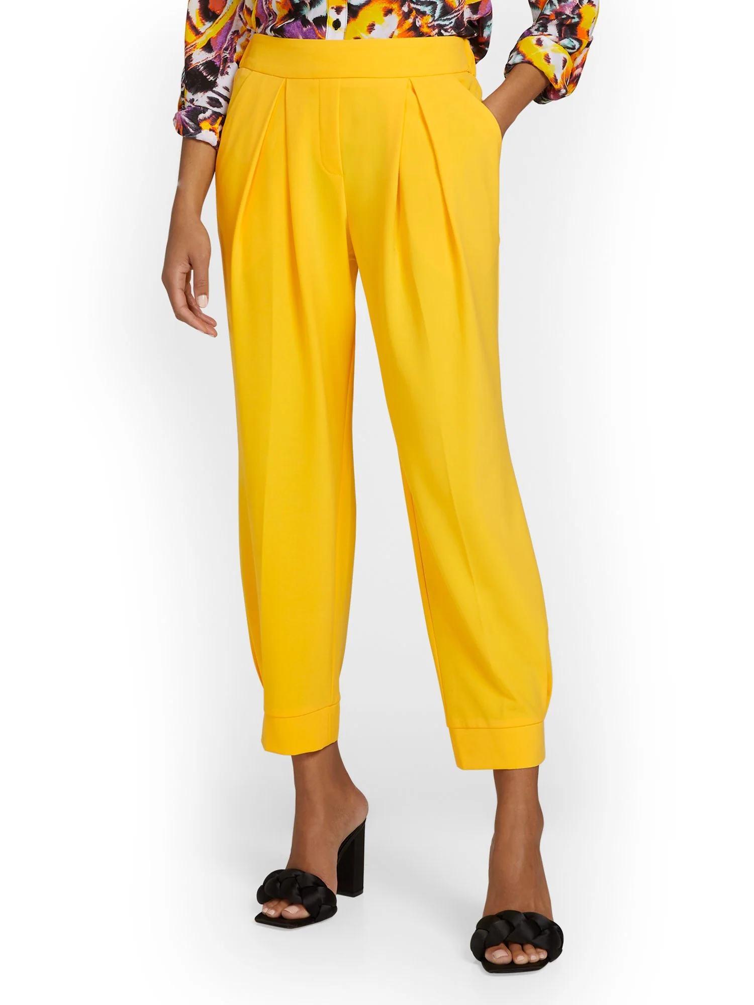 Pleated Ankle Pant - Image 2