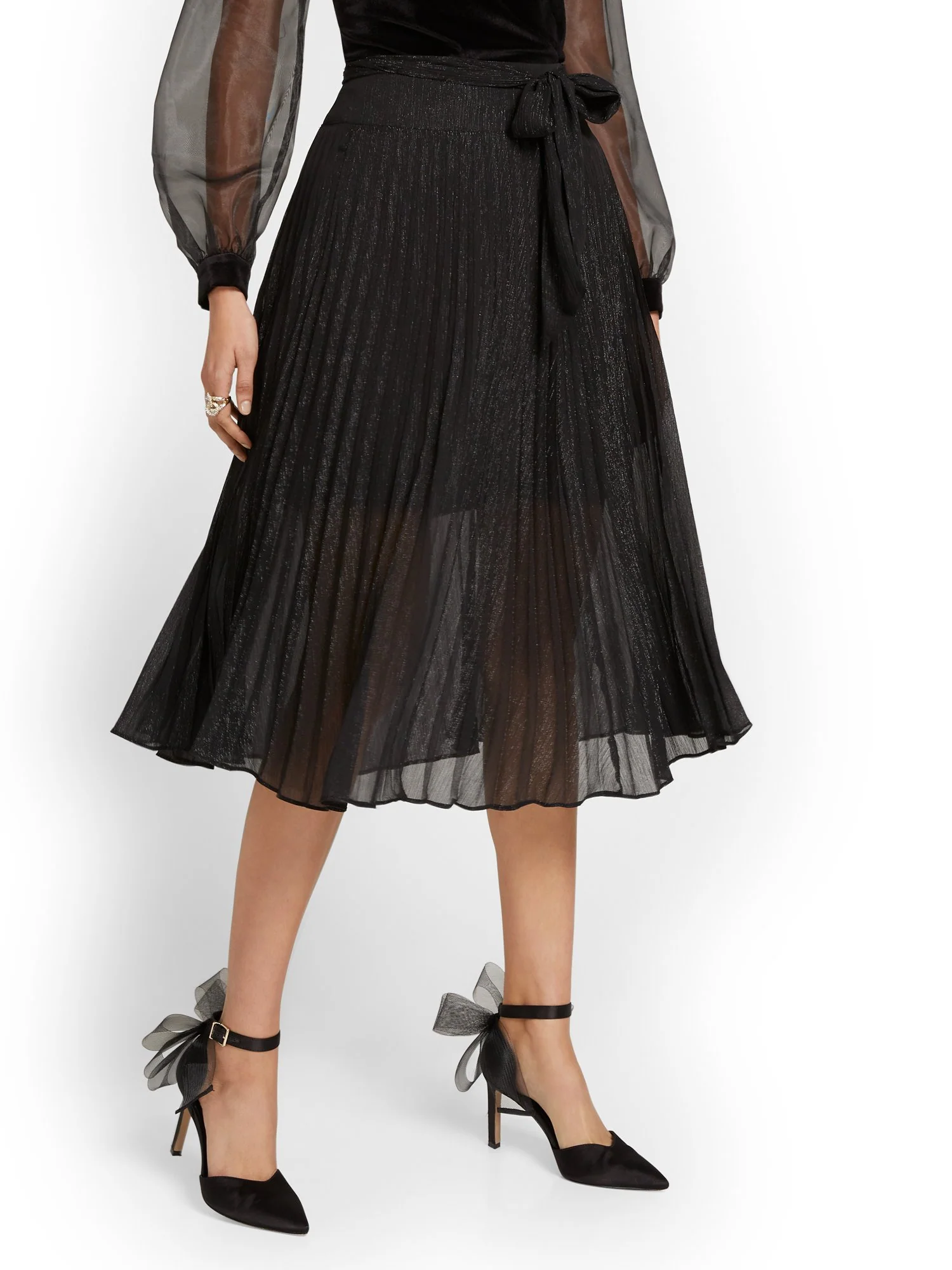 Pleated Bow Skirt - Image 2