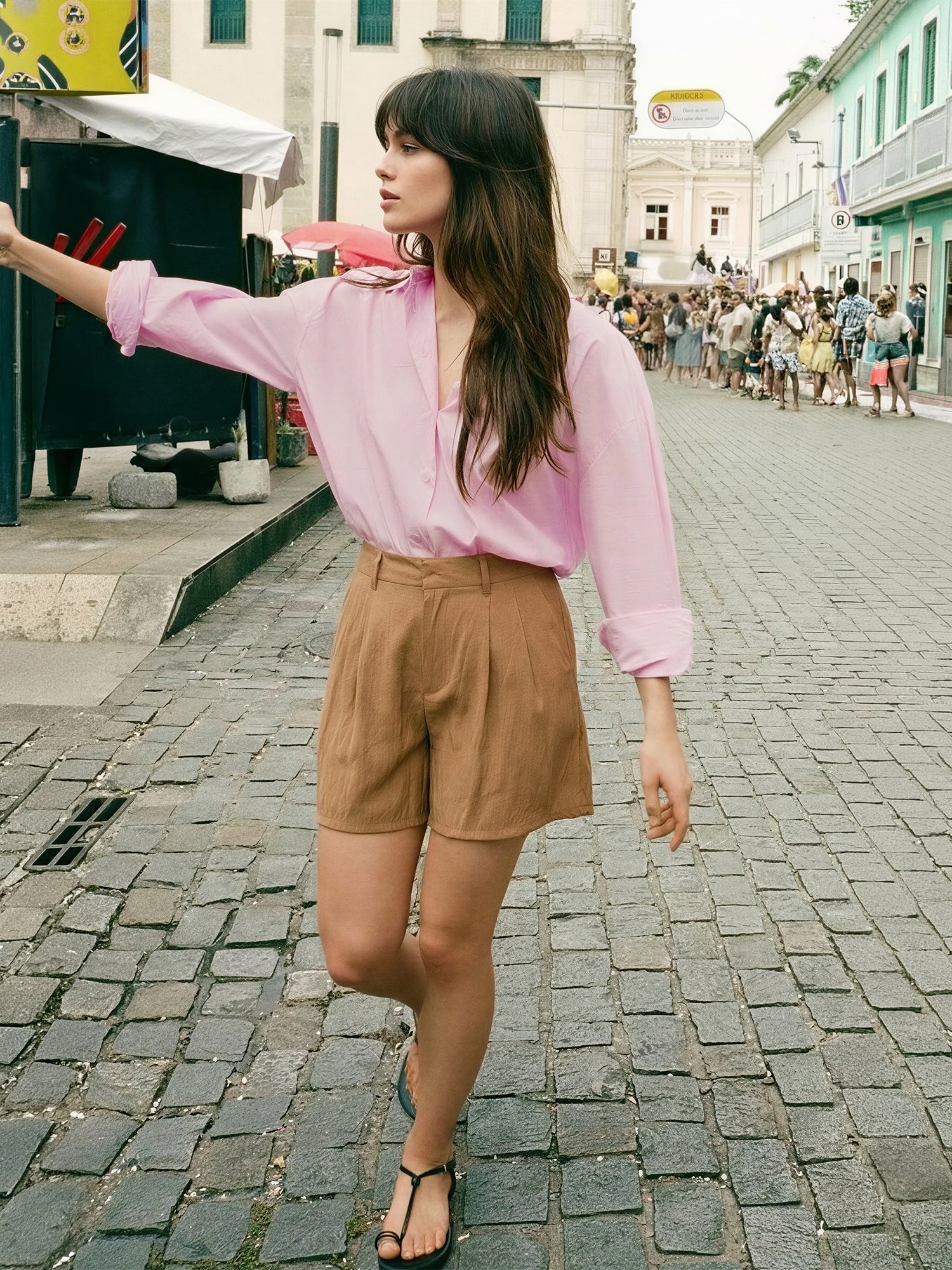 Pleated Flowy Shorts - Image 5