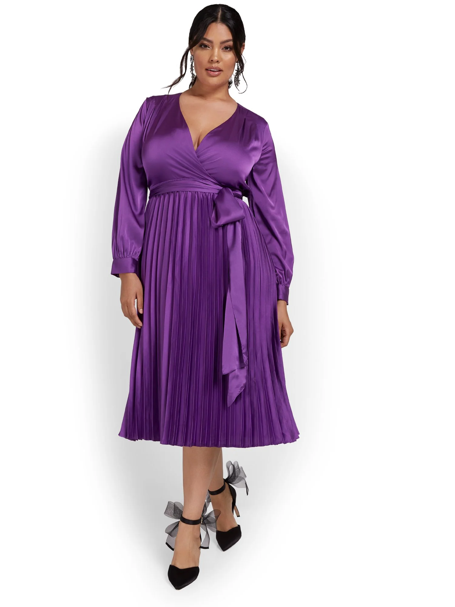 Pleated Midi Dress - Image 2