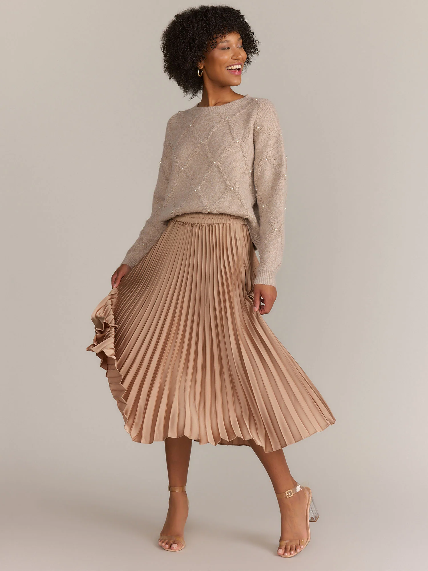 Gilli Pleated Midi Skirt - Brands We Love - Image 2