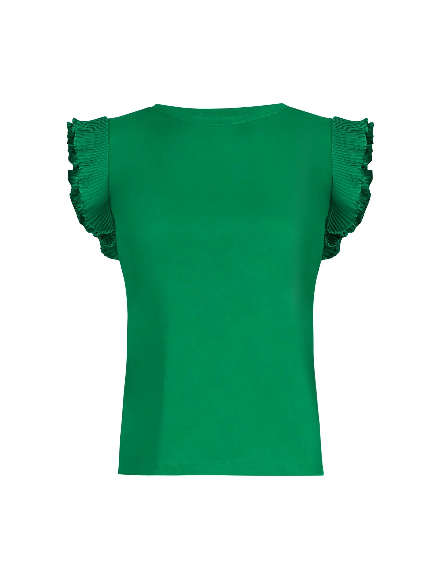 Pleated Ruffle-Sleeve Top - Image 5
