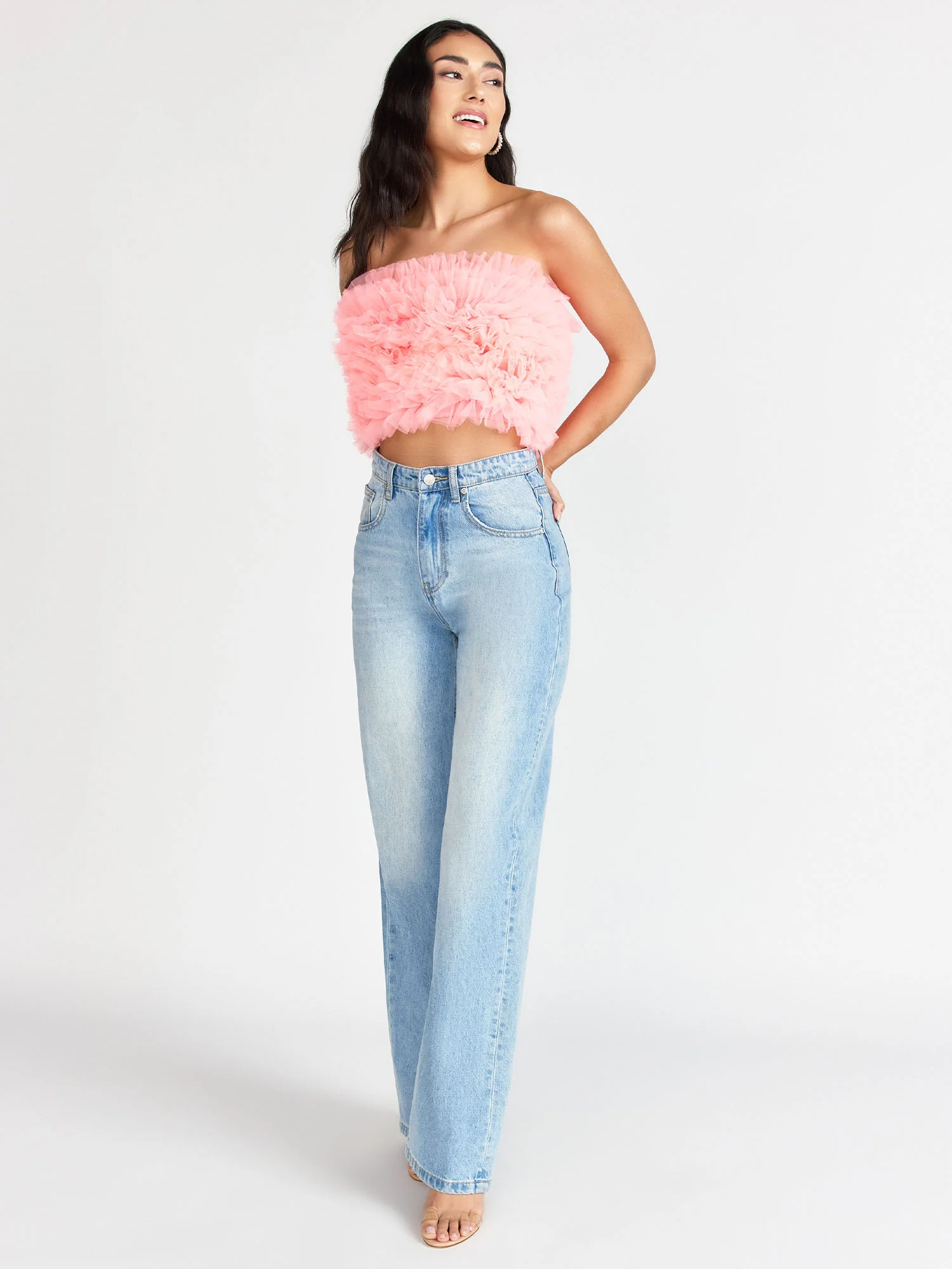 Pleated Tulle Tube Top - Do+Be - Image 10