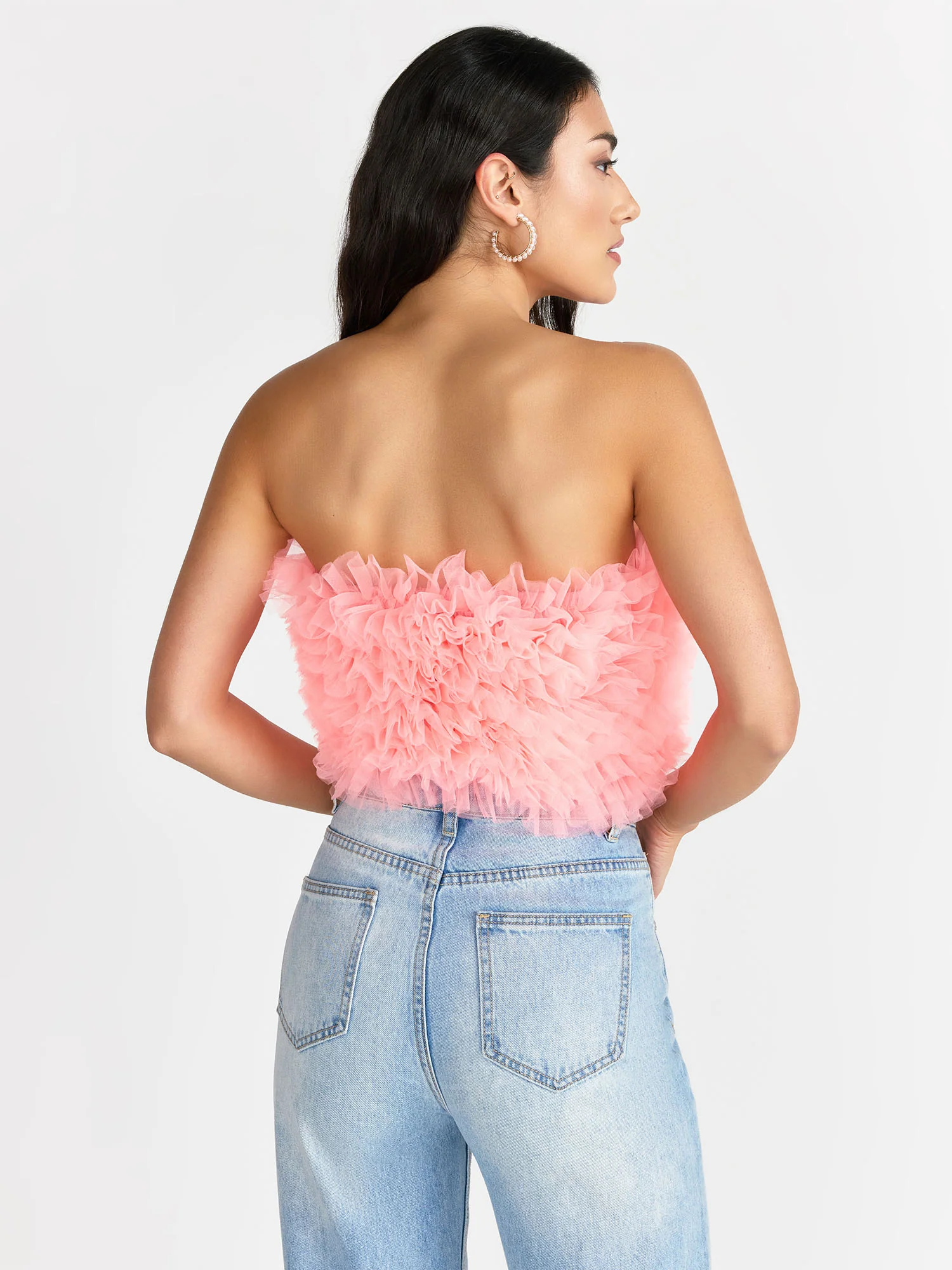 Pleated Tulle Tube Top - Do+Be - Image 11