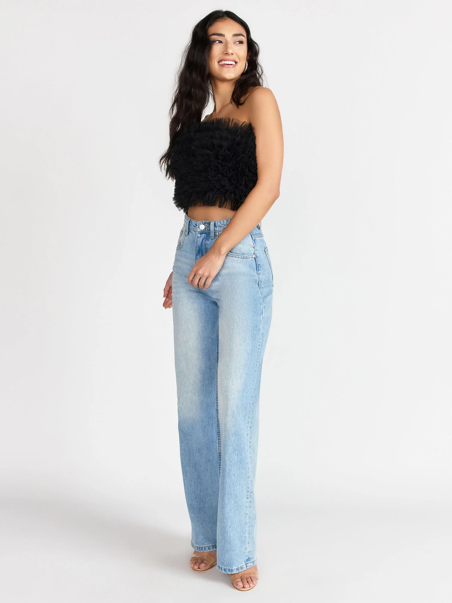 Pleated Tulle Tube Top - Do+Be - Image 4