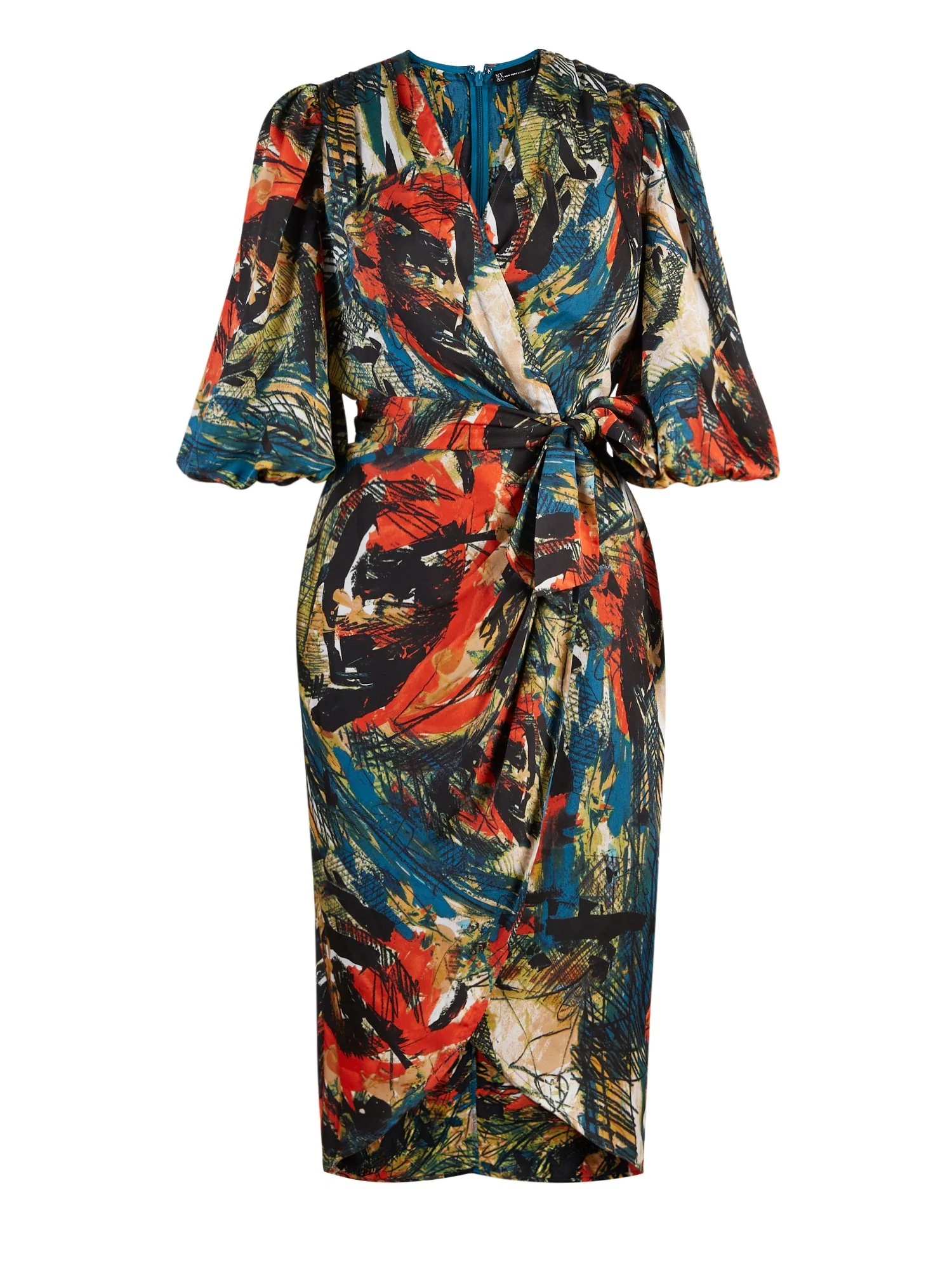 Pleated Wrap Dress - NYC Strong Collection - Image 2