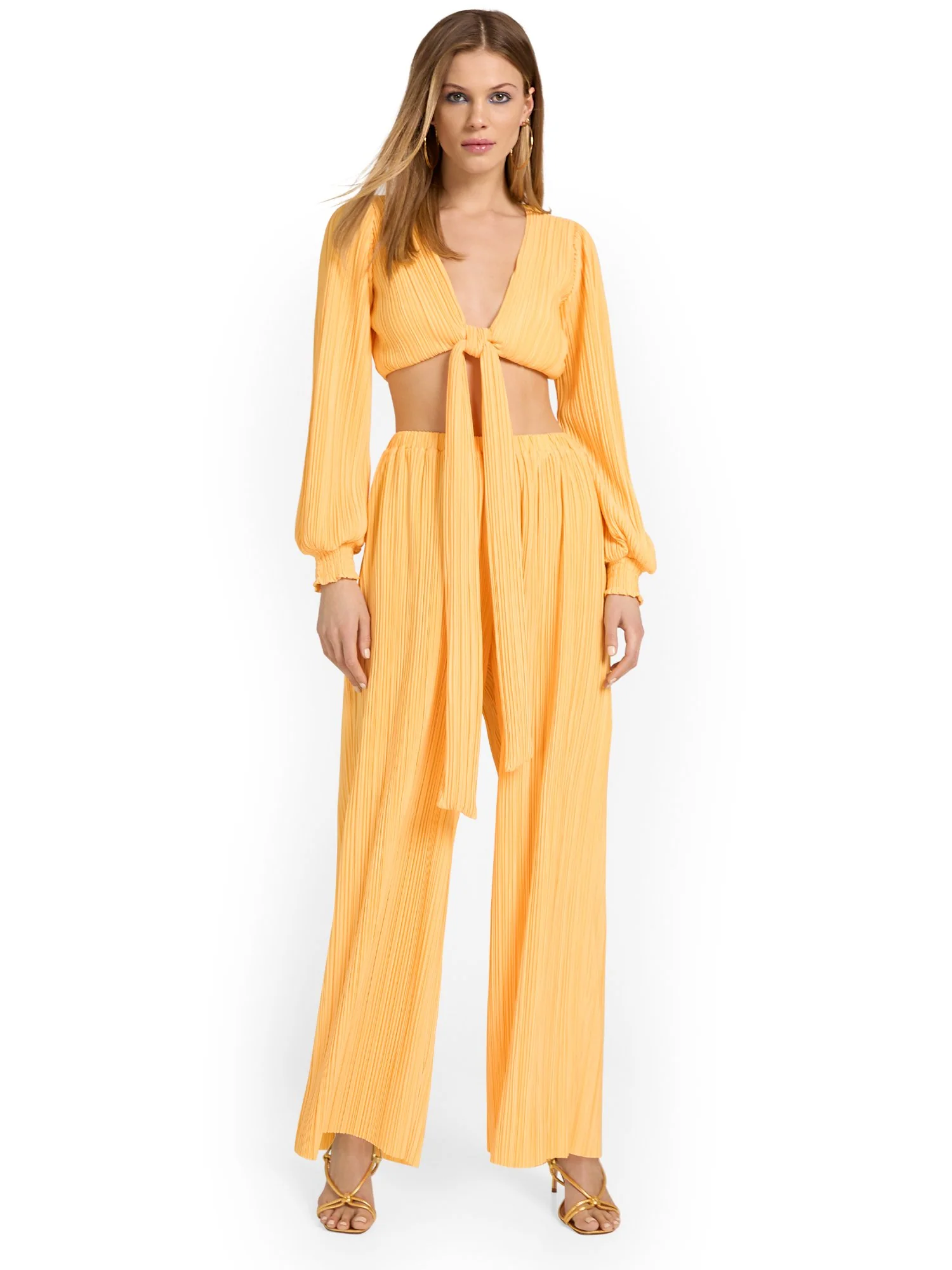 4Sienna Plisse-Knit Wide-Leg Pant - Brands We Love - Image 2