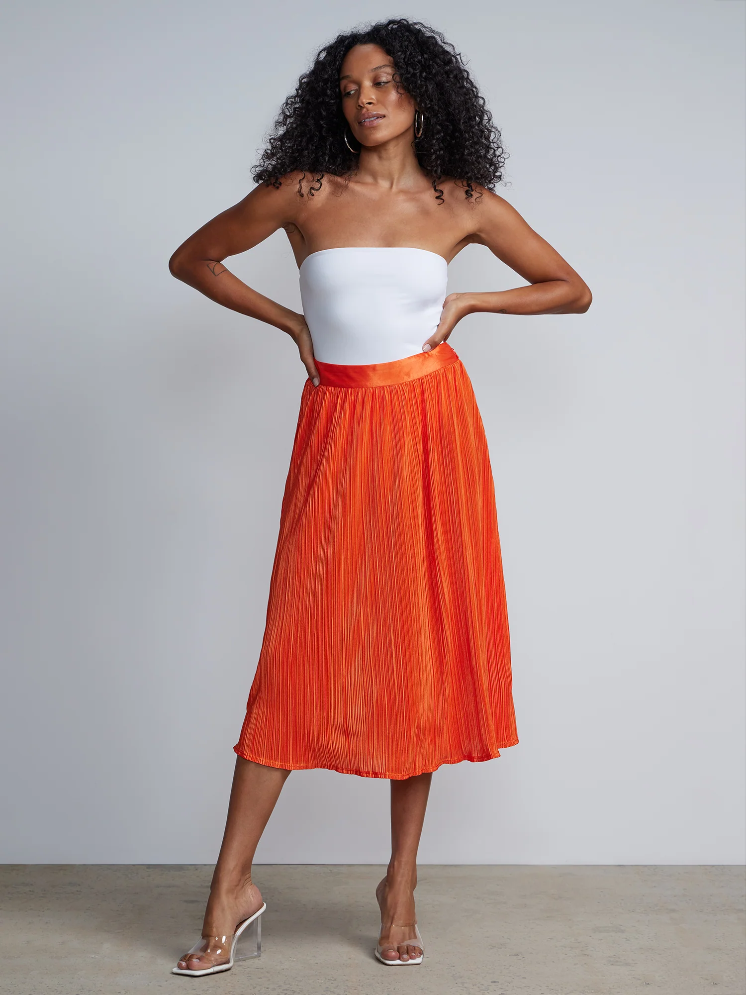 Plisse Midi Skirt - Image 4