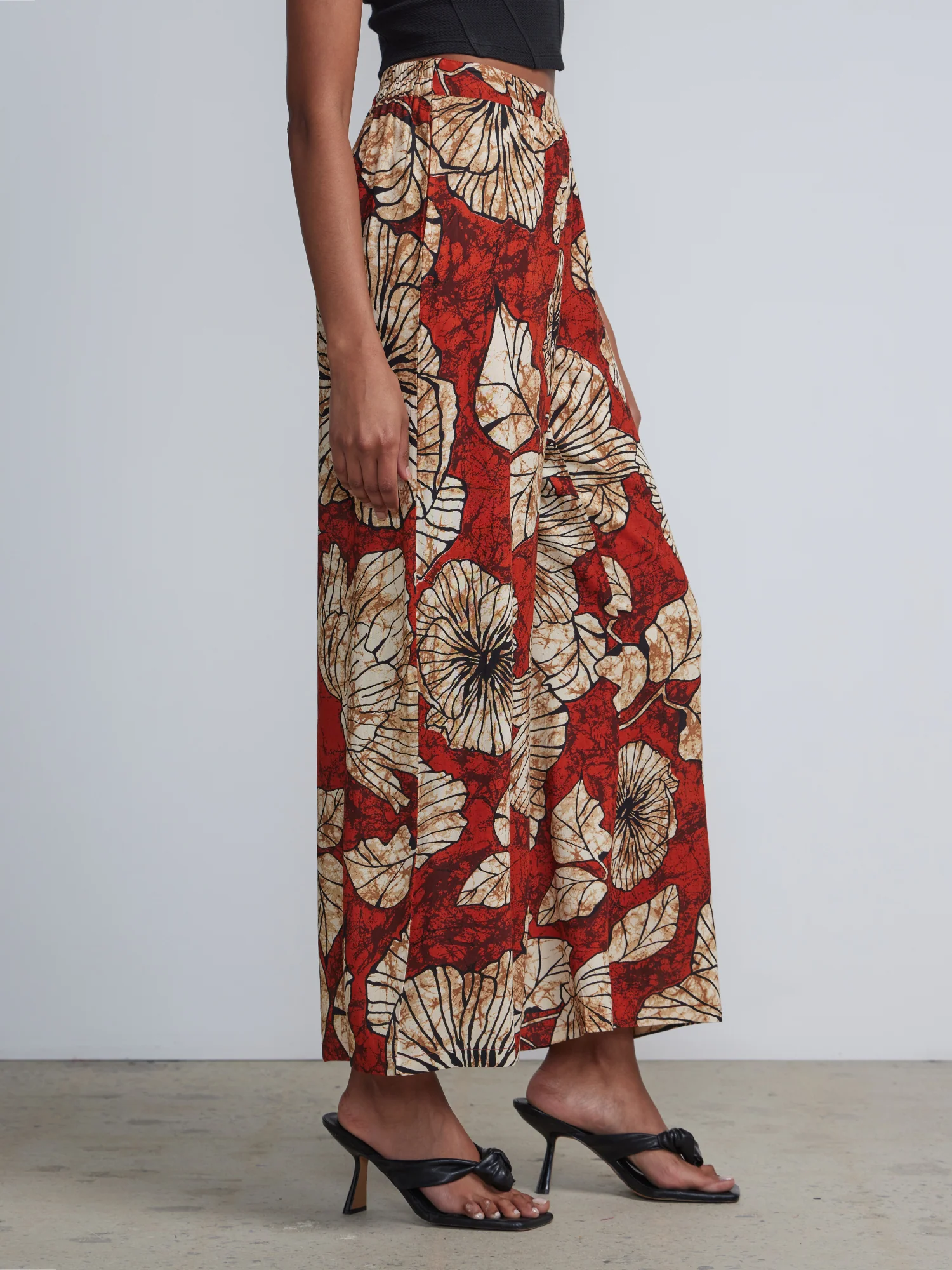 Floral-Print Palazzo Pant - Image 2