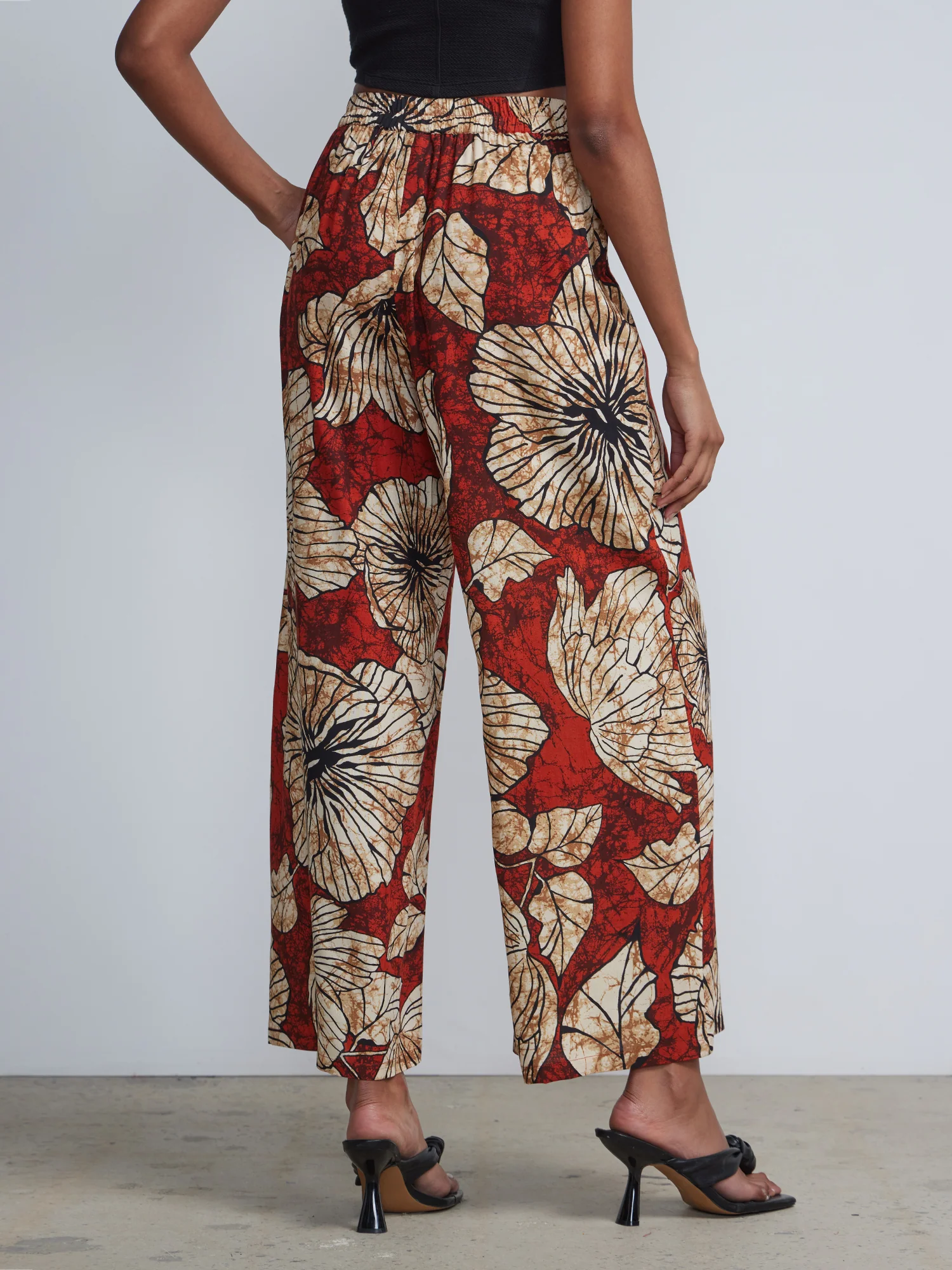Floral-Print Palazzo Pant - Image 3