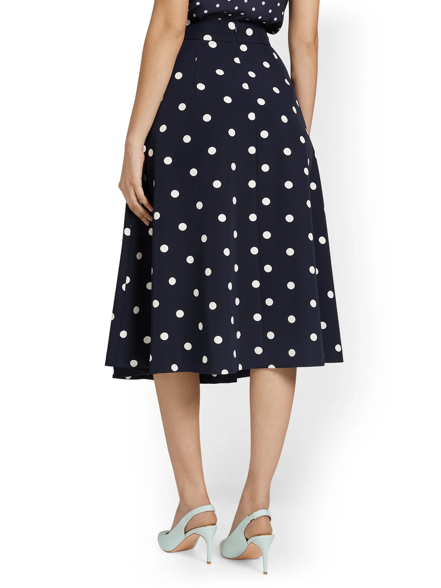 Polka-Dot Flare Skirt - Image 3