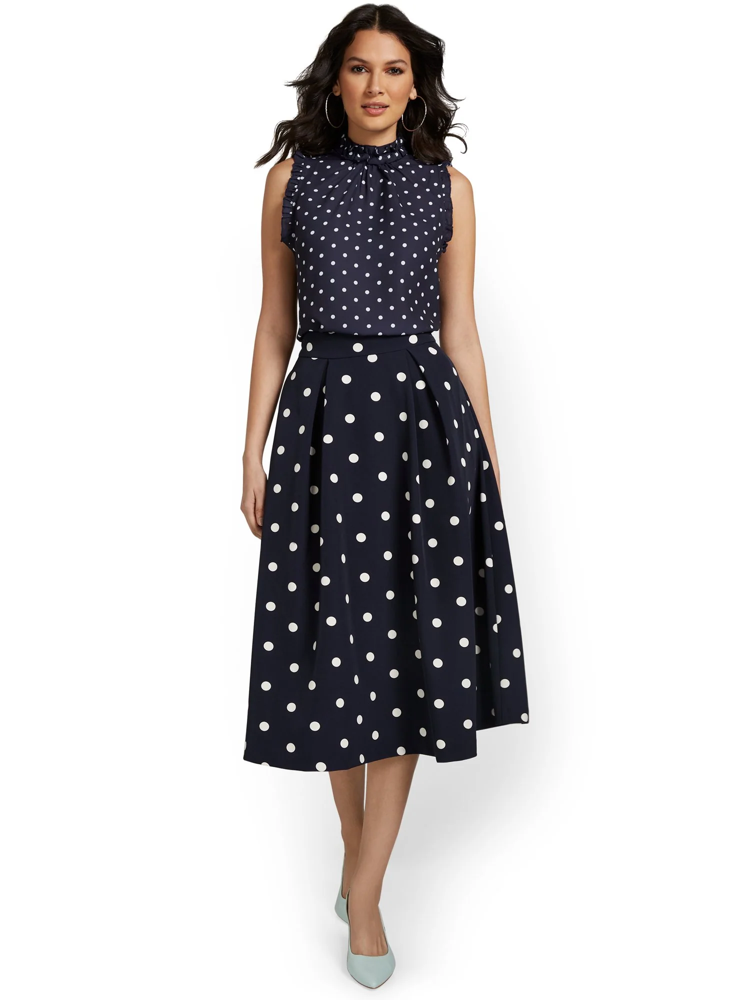 Polka-Dot Flare Skirt - Image 4