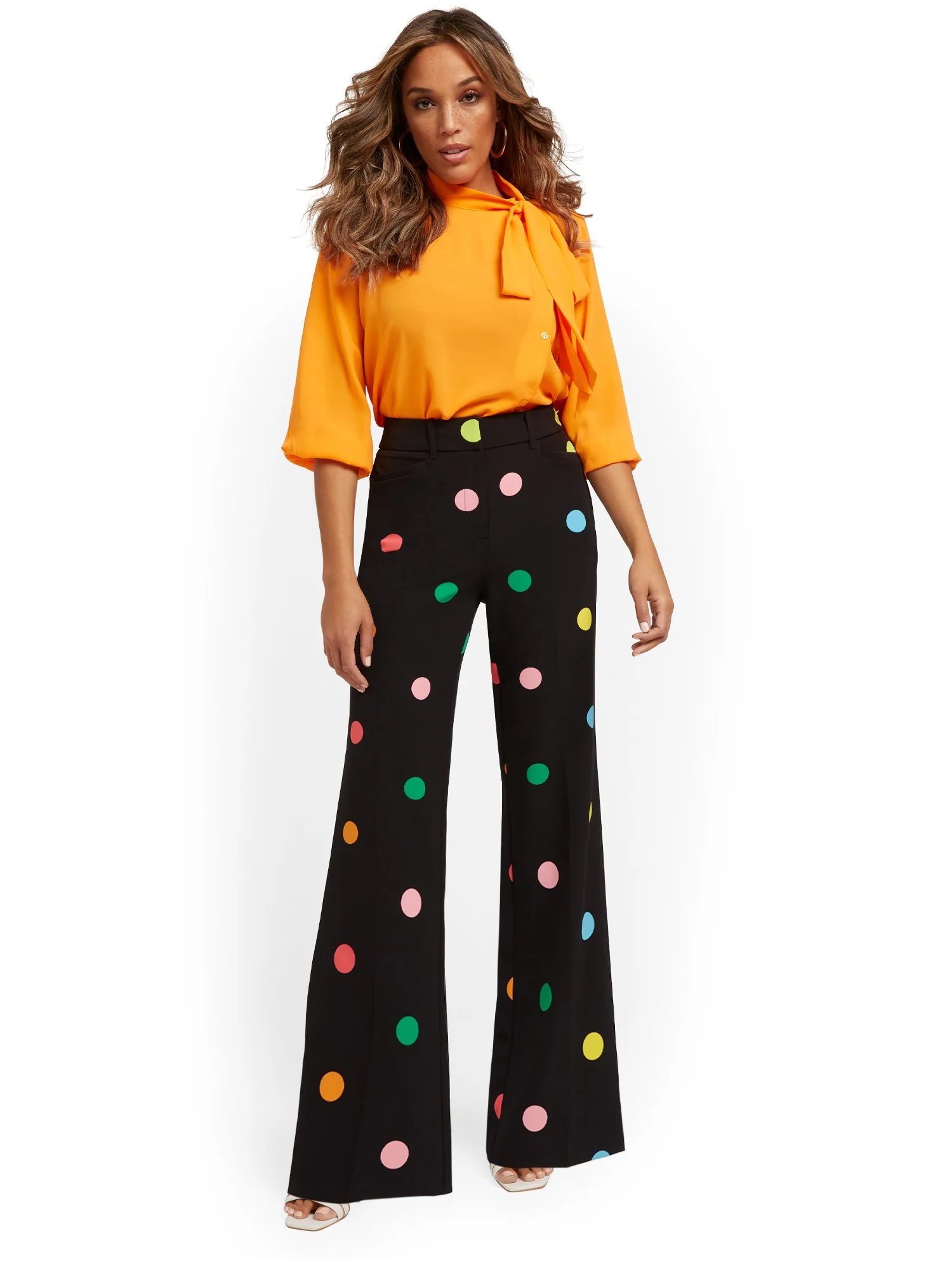 Polka-Dot Palazzo Pant - Image 4