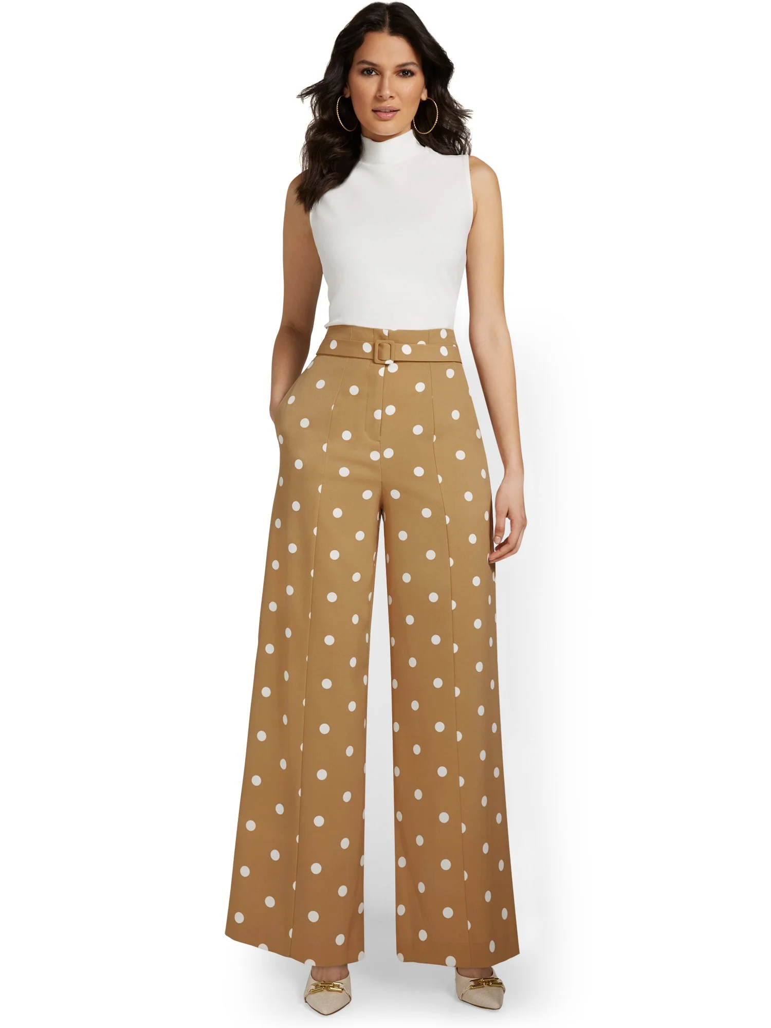 Polka-Dot Wide-Leg Pant - Image 4