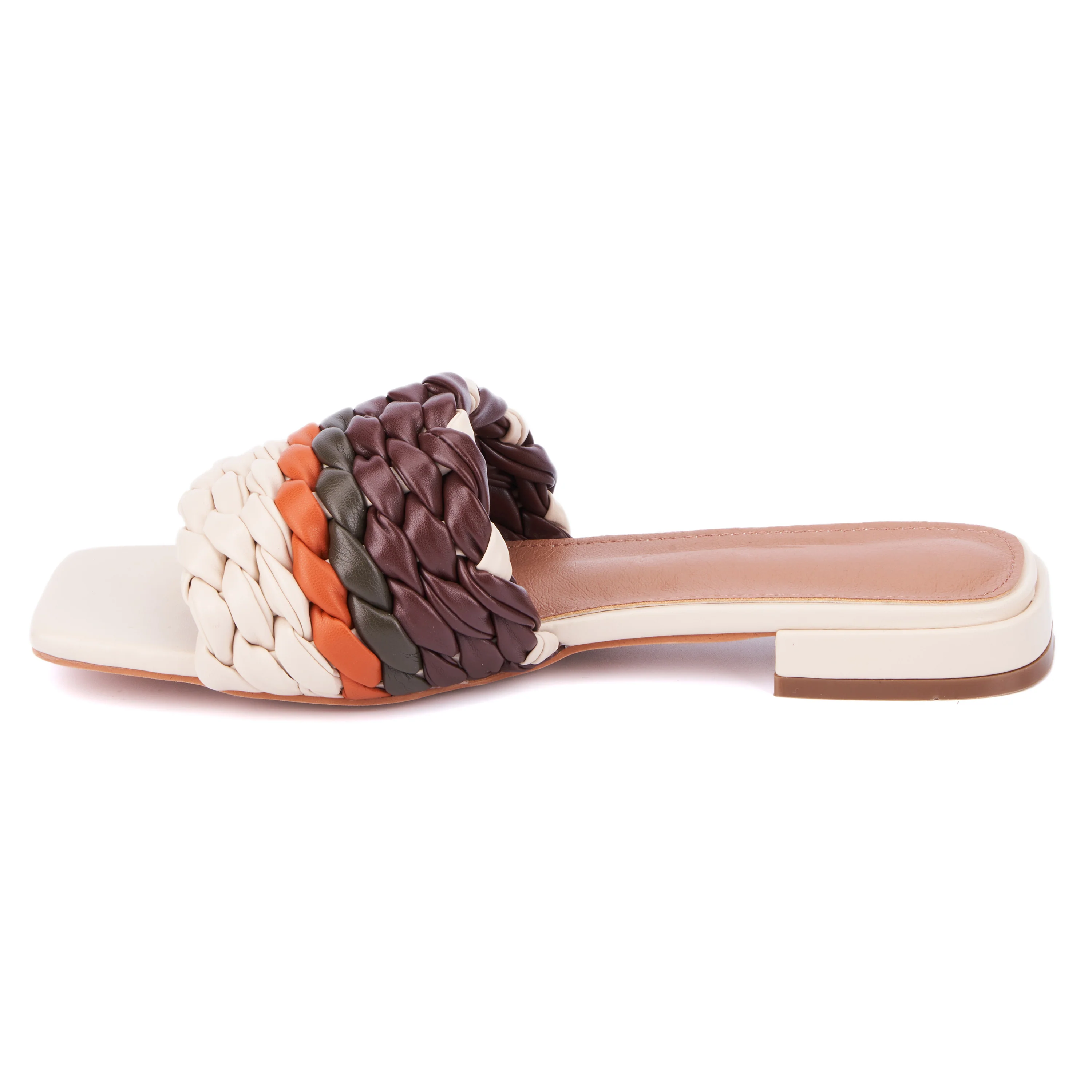 Polly Woven Slide Flat Sandal - Image 4
