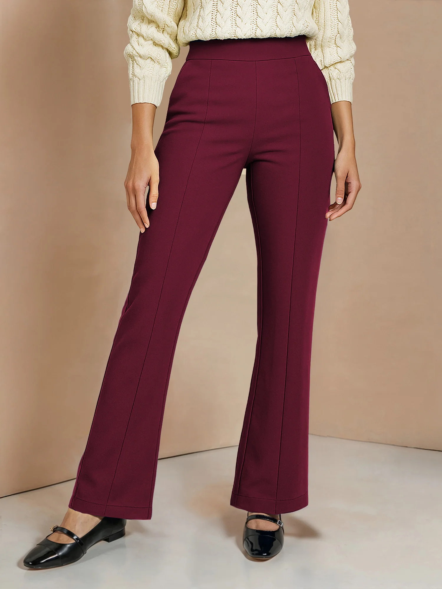 Ponte Bootcut High Rise Pant - Image 19