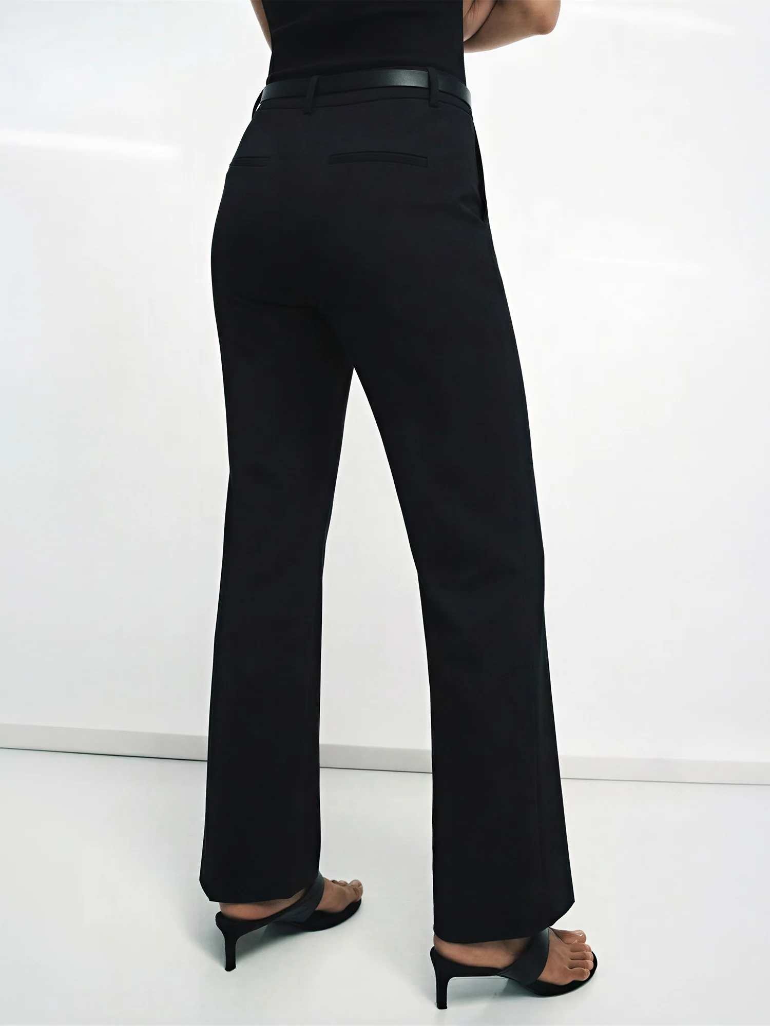 Ponte Bootcut Mid Rise Front Seam Pants - Image 4